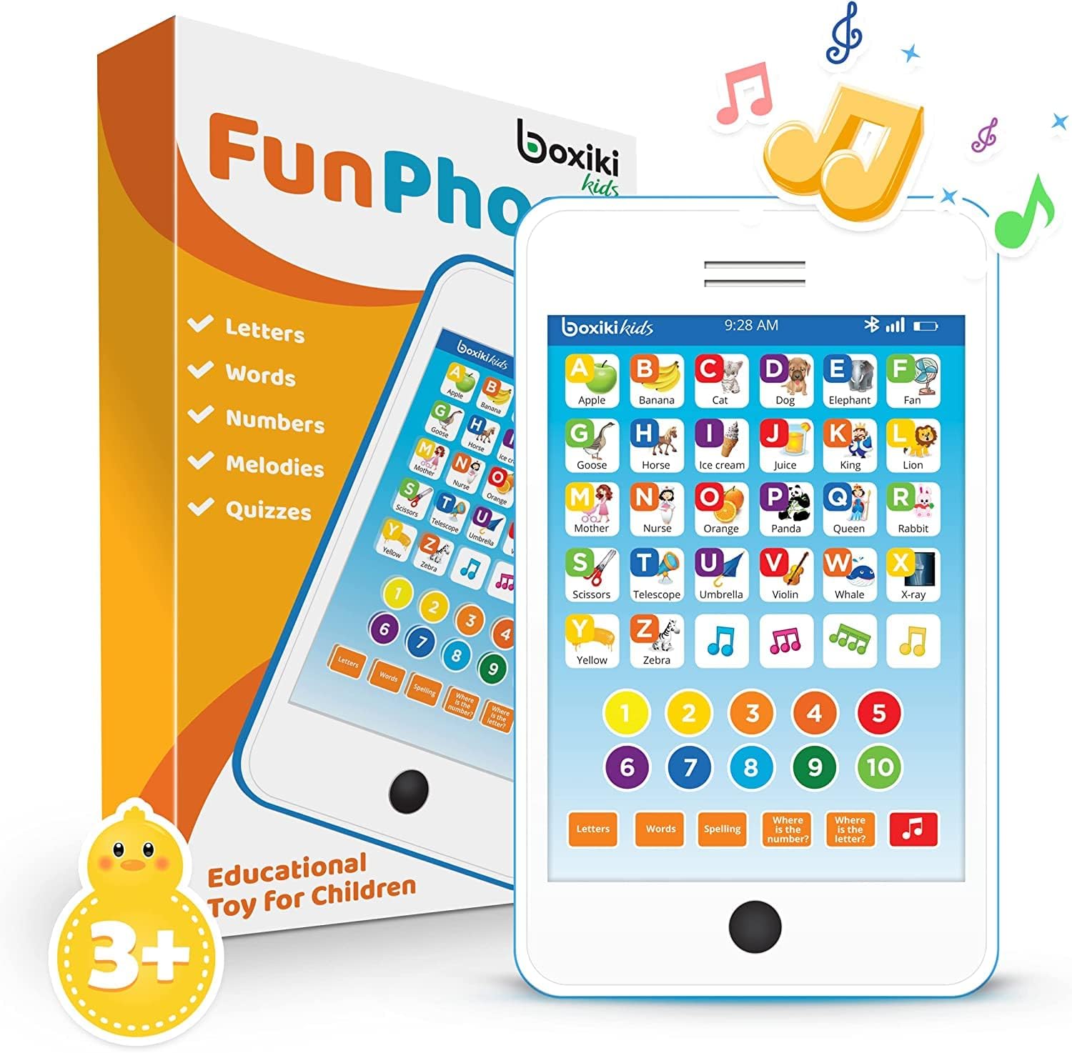 6-in-1 Kids Phone Toy: Educational Toys for Toddlers 1-3, Learning Tablet for 4 Year Old Boys & Girls, Kids Laptop, Tablet for Toddlers – Ideal Educational for 4+ Years (White/Blue) 6-in-1 Kids Phone Toy: Educational Toys for Toddlers 1-3, Learning Tablet for 4 Year Old Boys & Girls, Kids Laptop, Tablet for Toddlers – Ideal Educational for 4+ Years (White/Blue)
