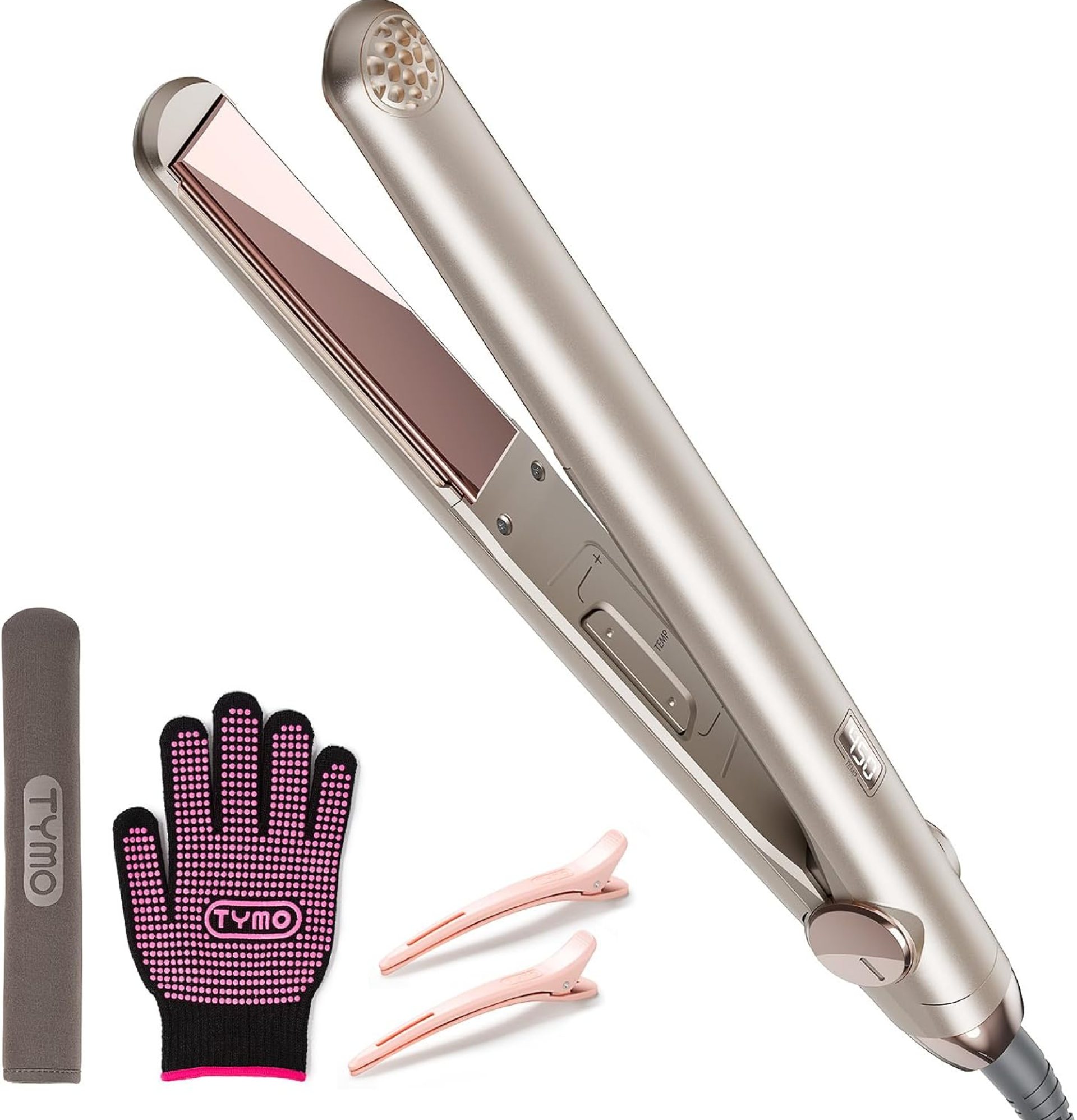TYMO Flat Iron Hair Straightener – Titanium Hair Straighteners for Women, 1 Inch Professional Travel Flat Iron, Portable Straightener and Curlers with 10s Heat Up, 32 Temp, Dual Voltage & LED Display TYMO Flat Iron Hair Straightener – Titanium Hair Straighteners for Women, 1 Inch Professional Travel Flat Iron, Portable Straightener and Curlers with 10s Heat Up, 32 Temp, Dual Voltage & LED Display