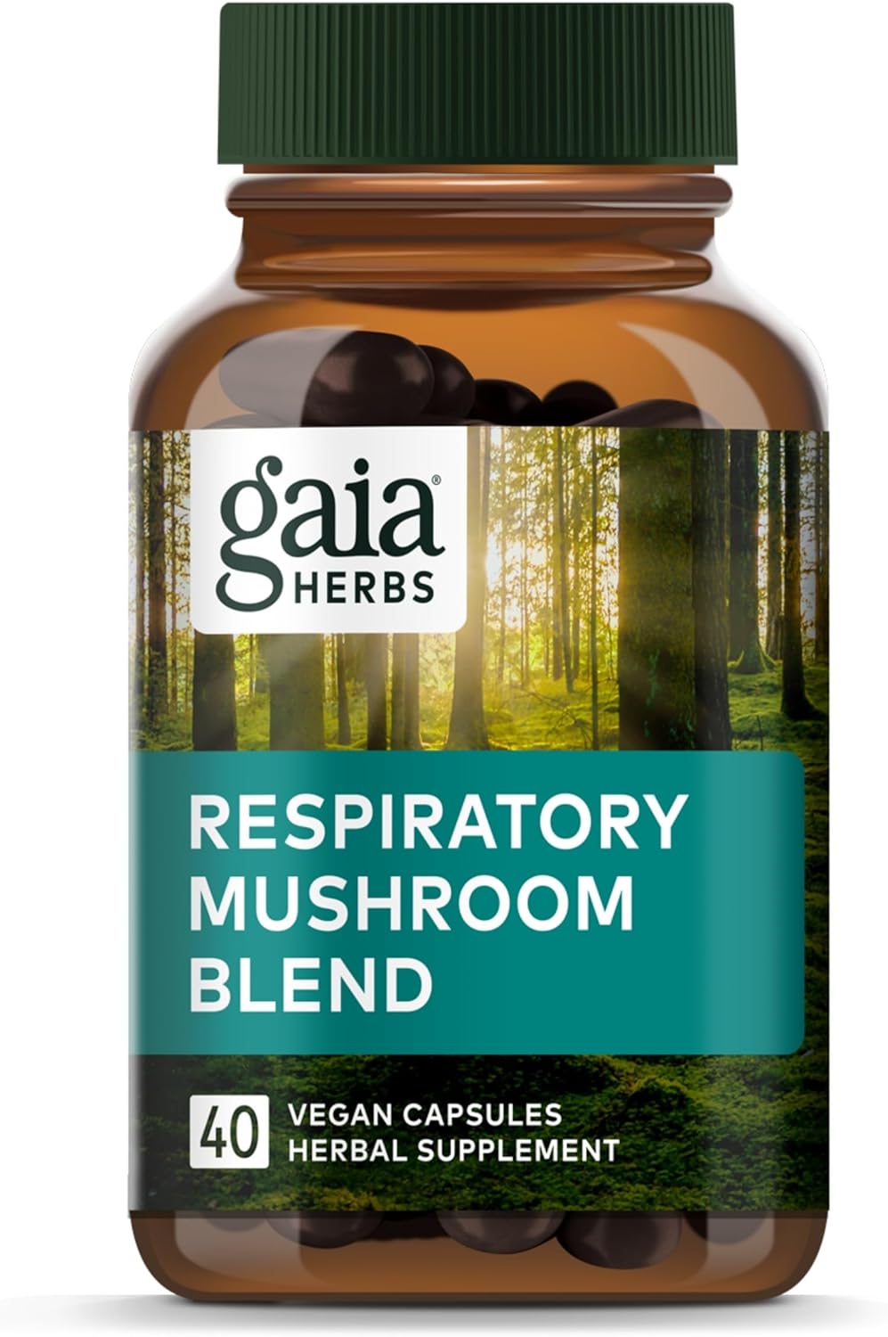 Gaia Herbs Respiratory Mushroom Blend – Immune Support Herbal Supplement to Help Maintain Overall Lung and Respiratory Health – WIth Reishi and Cordyceps* Mushrooms – 40 Vegan Capsules (40-Day Supply) Gaia Herbs Respiratory Mushroom Blend – Immune Support Herbal Supplement to Help Maintain Overall Lung and Respiratory Health – WIth Reishi and Cordyceps* Mushrooms – 40 Vegan Capsules (40-Day Supply)