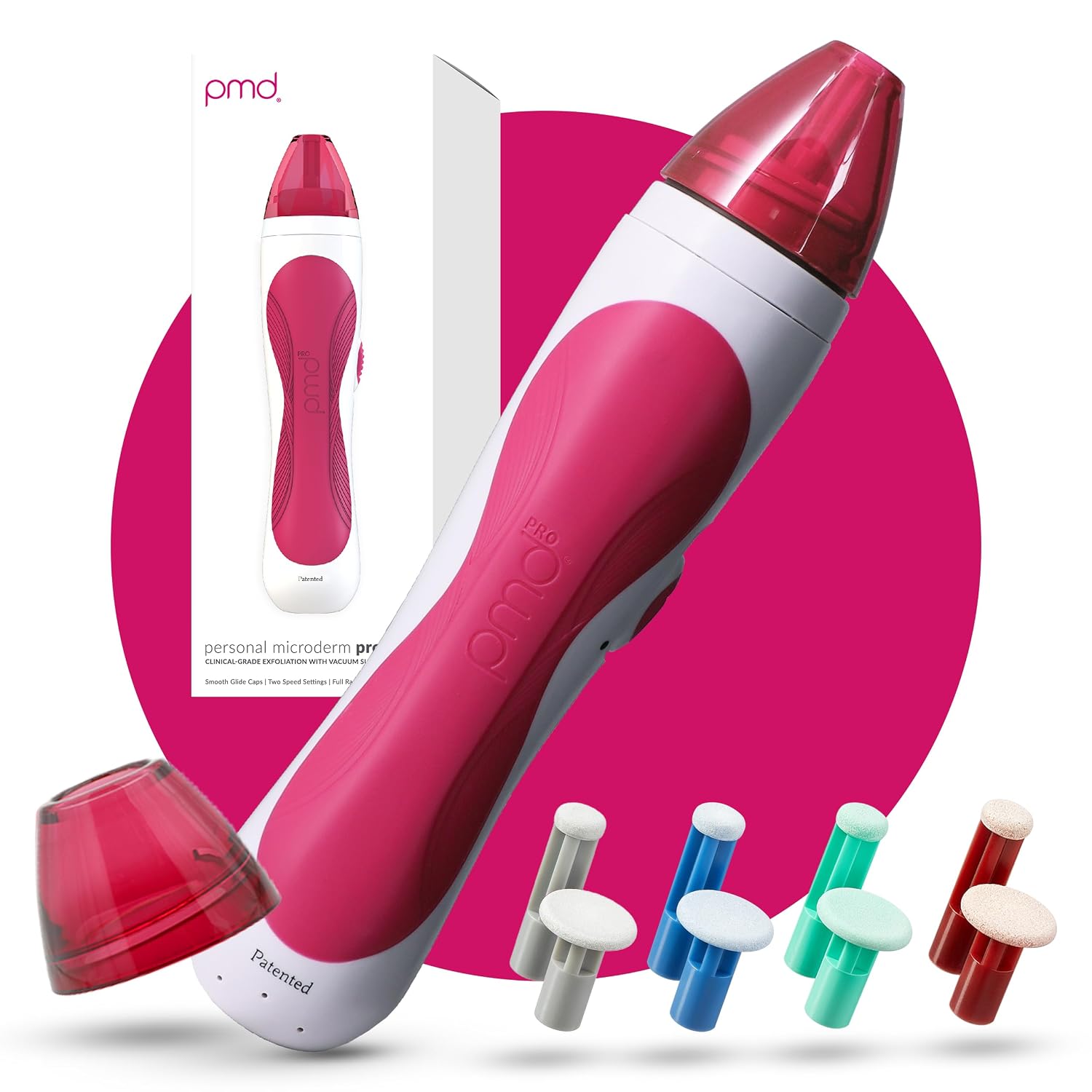 PMD Personal Microderm Pro – At-Home Microdermabrasion Machine with Kit for Face & Body – Exfoliating Crystals and Vacuum Suction for Fresh and Radiant Skin – High & Low Speed Options PMD Personal Microderm Pro – At-Home Microdermabrasion Machine with Kit for Face & Body – Exfoliating Crystals and Vacuum Suction for Fresh and Radiant Skin – High & Low Speed Options