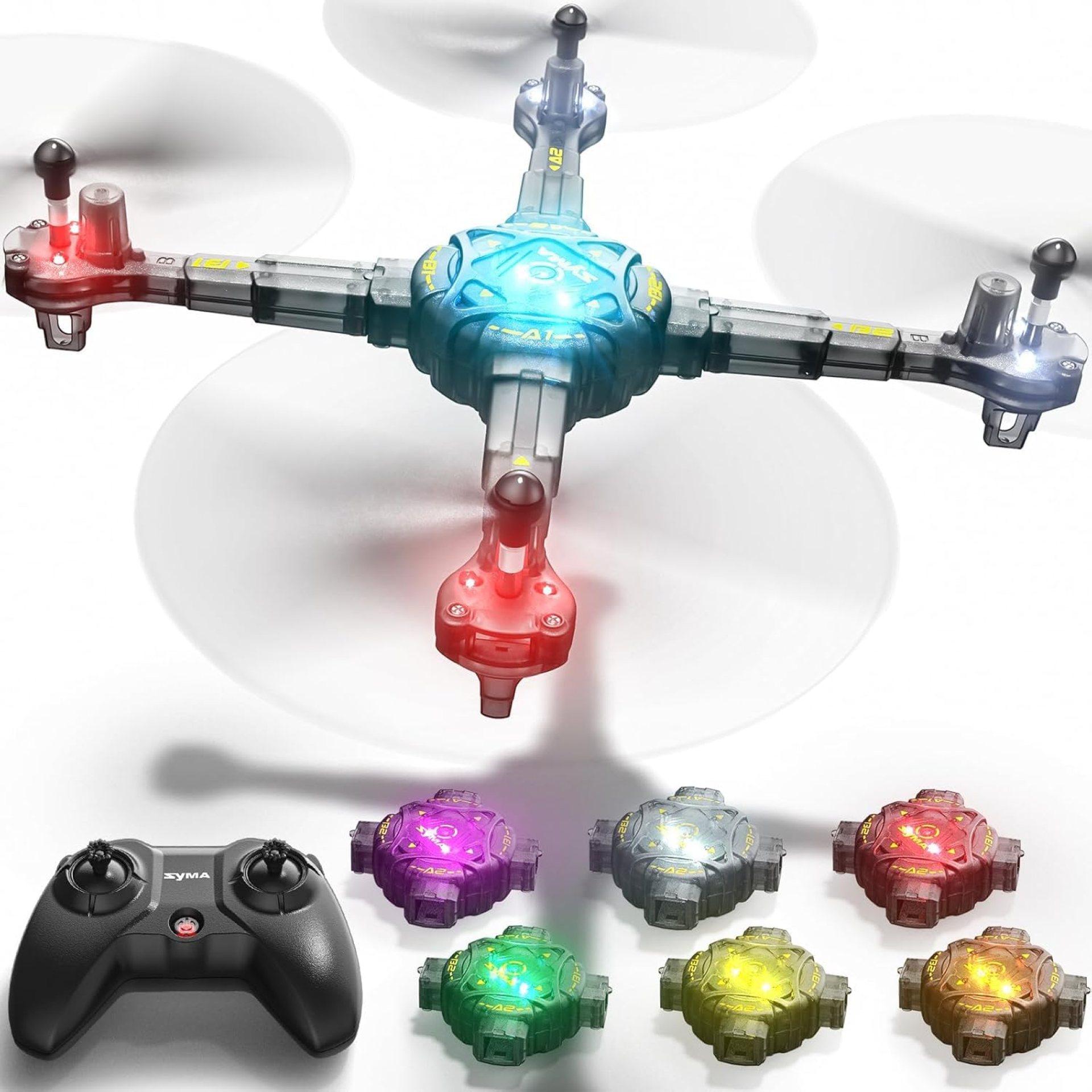 Drones for Kids, SYMA X440 RC Helicopter Drone with Detachable Arms with 7-Color Light Switching, 16 Stunts, 2 Batteries and Altitude Hold, Remote Control Toys for Boys Girls Drones for Kids, SYMA X440 RC Helicopter Drone with Detachable Arms with 7-Color Light Switching, 16 Stunts, 2 Batteries and Altitude Hold, Remote Control Toys for Boys Girls