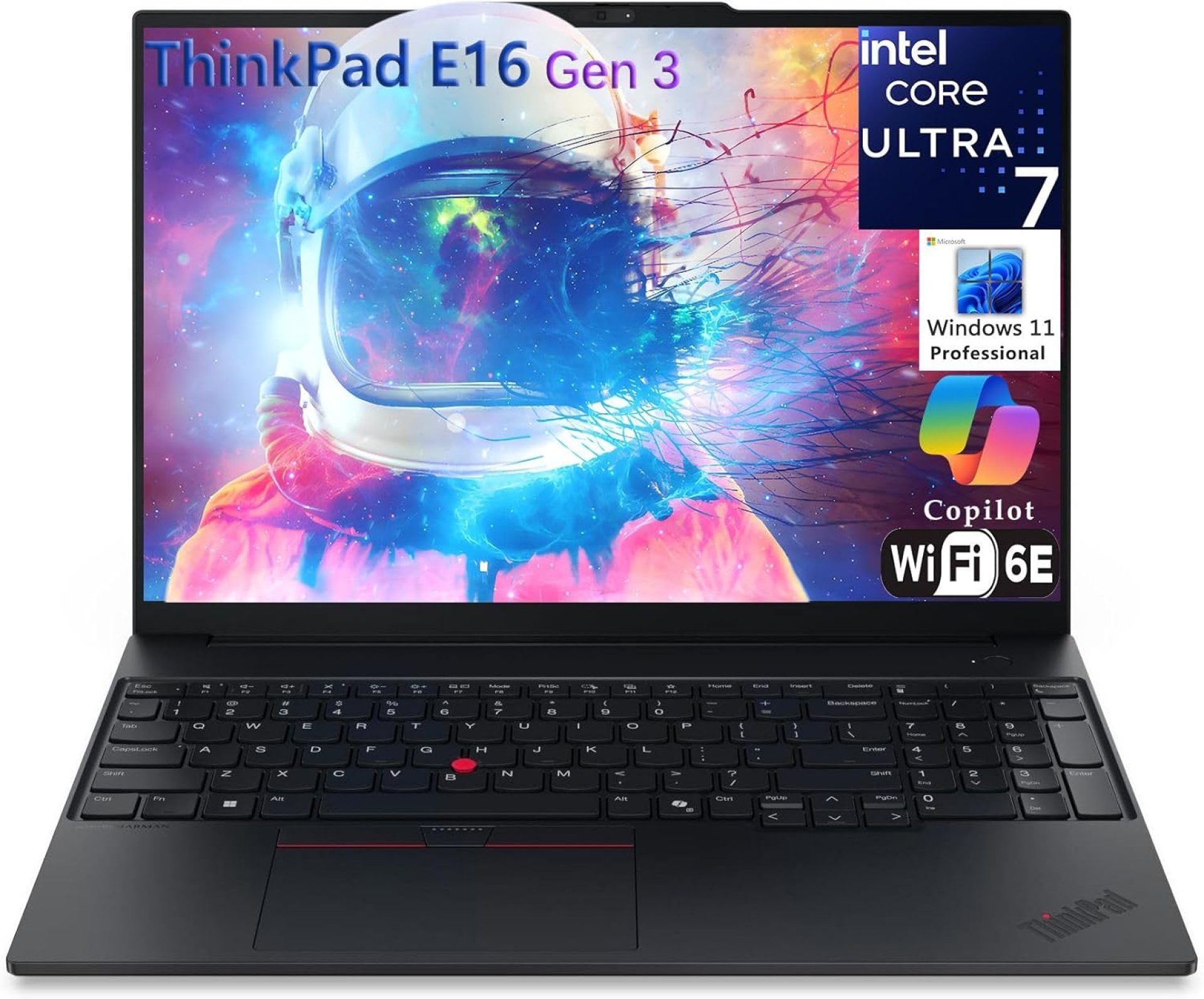Lenovo ThinkPad E16 Gen 3 16″ FHD+ Business Laptop Computer, Intel 16-Core Ultra 7 255H (Beat i9-13900H), Arc 140T, 16GB DDR5 RAM, 1TB PCIe SSD, WiFi 6E, Bluetooth 5.3, Webcam, Windows 11 Pro Lenovo ThinkPad E16 Gen 3 16″ FHD+ Business Laptop Computer, Intel 16-Core Ultra 7 255H (Beat i9-13900H), Arc 140T, 16GB DDR5 RAM, 1TB PCIe SSD, WiFi 6E, Bluetooth 5.3, Webcam, Windows 11 Pro