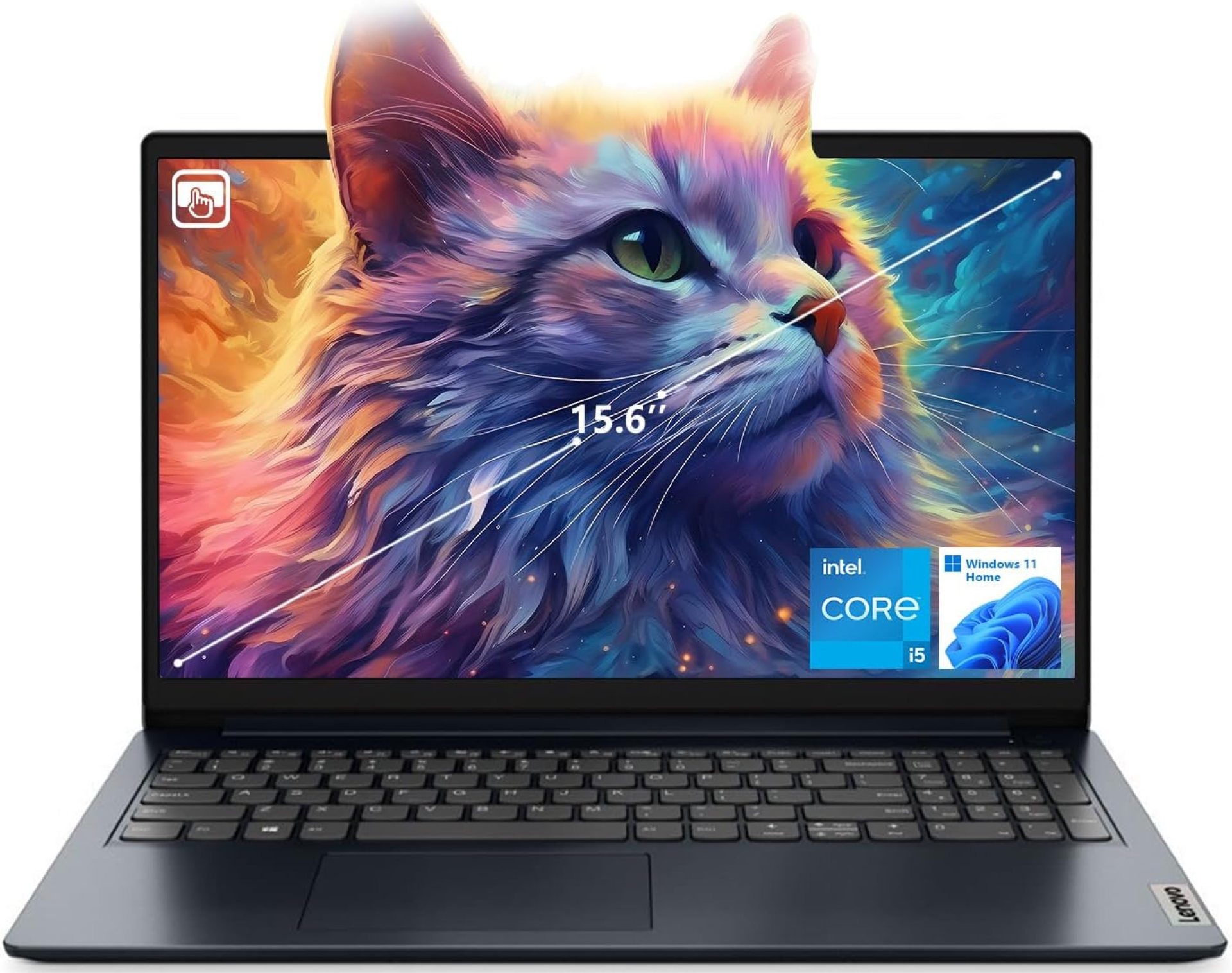 Lenovo IdeaPad 1i Laptop, 15.6″ FHD Touchscreen, Intel Core i5-1235U Processor, 40GB DDR4 RAM, 2TB PCIe SSD, Webcam, Wi-Fi 6, HDMI, Windows 11 Home, Blue Lenovo IdeaPad 1i Laptop, 15.6″ FHD Touchscreen, Intel Core i5-1235U Processor, 40GB DDR4 RAM, 2TB PCIe SSD, Webcam, Wi-Fi 6, HDMI, Windows 11 Home, Blue