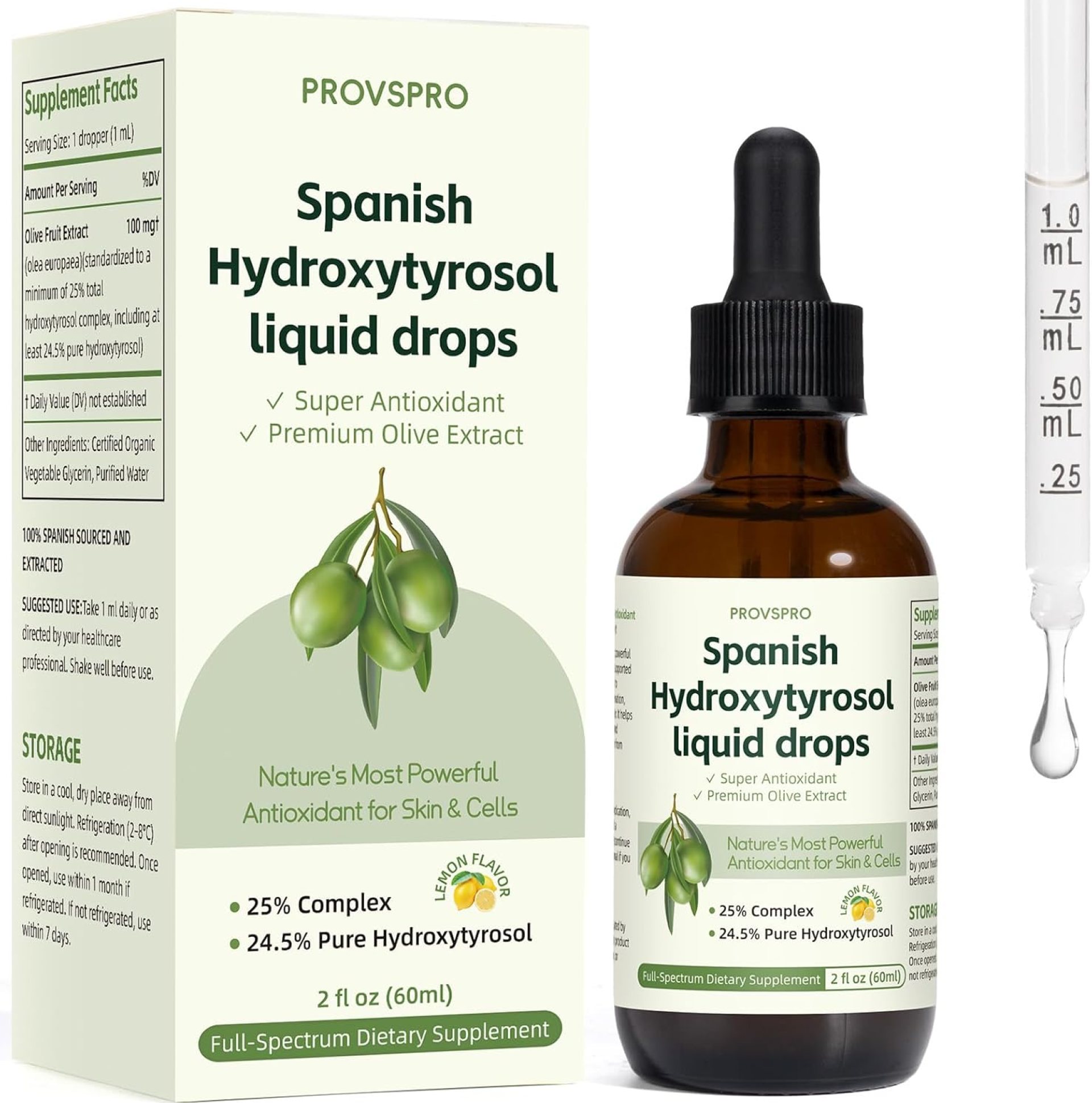 Hydroxytyrosol Liquid Drop, 100% Spanish Sourced Olive Fruit Extract, Super Antioxidant for Skin, Aging, Inflammation, Hydroxytyrosol Supplement, No Sugar, Alcohol Free, Olive Leaf Extract Alternative Hydroxytyrosol Liquid Drop, 100% Spanish Sourced Olive Fruit Extract, Super Antioxidant for Skin, Aging, Inflammation, Hydroxytyrosol Supplement, No Sugar, Alcohol Free, Olive Leaf Extract Alternative