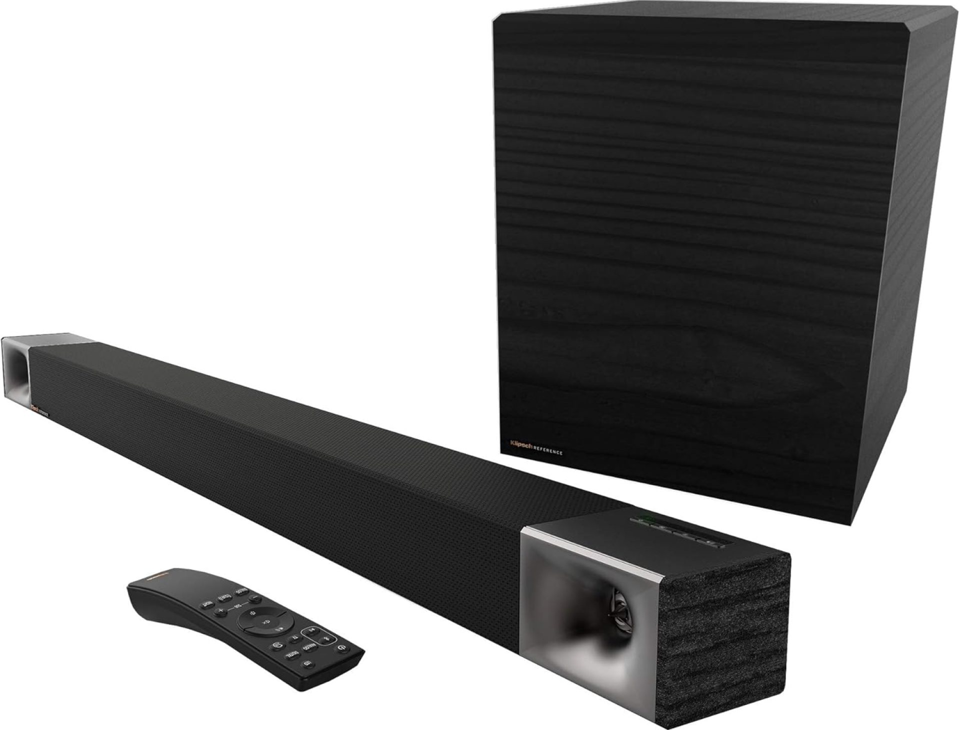 Klipsch Cinema 600 Sound Bar 3.1 Home Theater System with HDMI-ARC for Easy Set-Up, Black Klipsch Cinema 600 Sound Bar 3.1 Home Theater System with HDMI-ARC for Easy Set-Up, Black