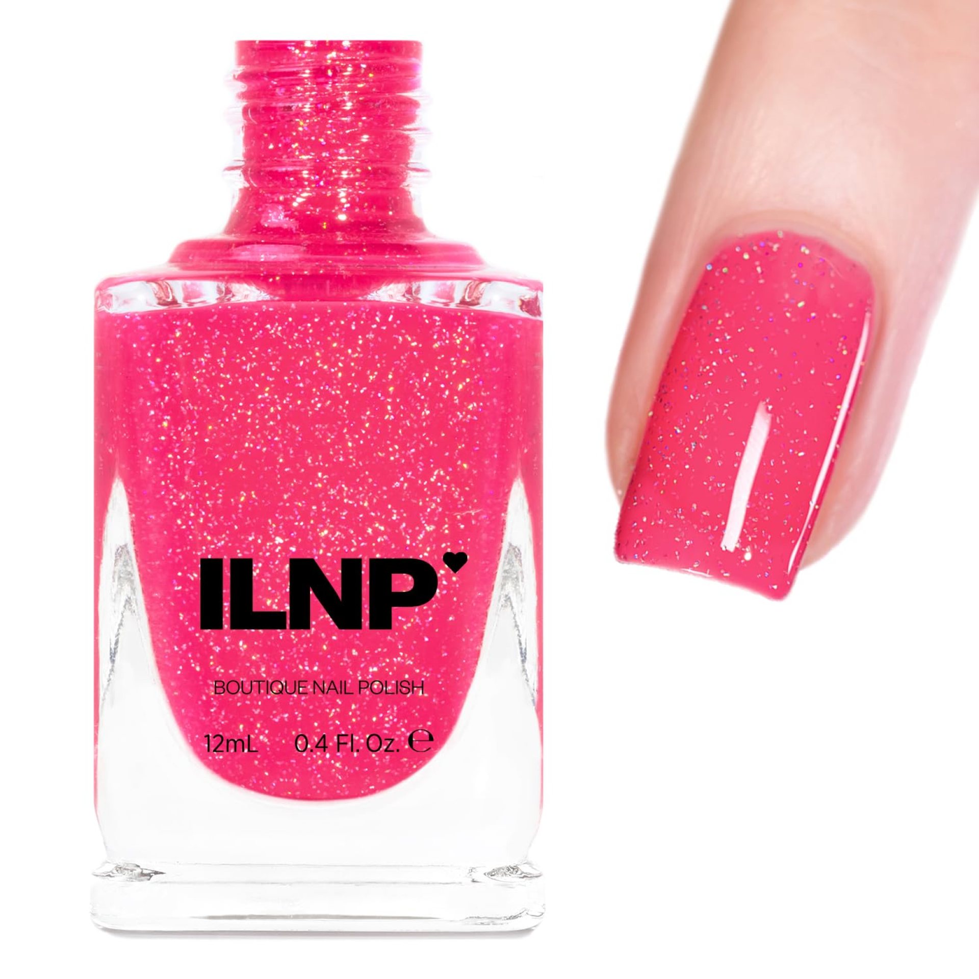 ILNP Gummy Bear – Vibrant Pink Holographic Jelly Nail Polish – Vegan, Cruelty Free, Non Toxic ILNP Gummy Bear – Vibrant Pink Holographic Jelly Nail Polish – Vegan, Cruelty Free, Non Toxic
