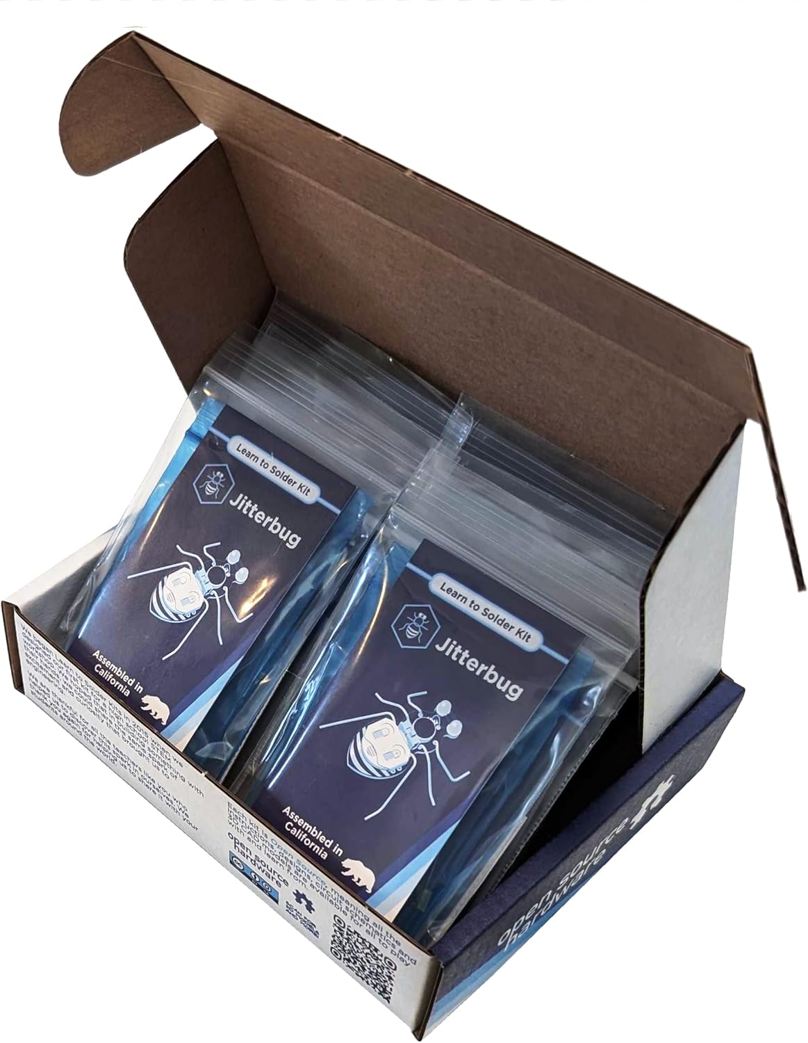 Jitterbug, Bulk Educator Pack | DIY Soldering Kit for Beginners | Electronics Projects for Students & STEM Classes | Electronic Vibration Motor Circuit Boards with Battery Jitterbug, Bulk Educator Pack | DIY Soldering Kit for Beginners | Electronics Projects for Students & STEM Classes | Electronic Vibration Motor Circuit Boards with Battery