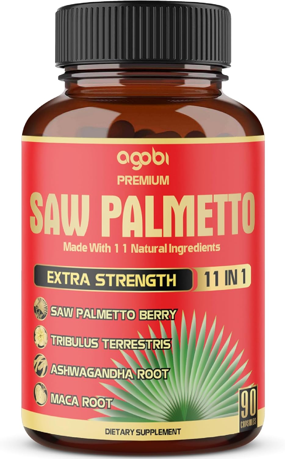 Premium Saw Palmetto Capsules – Combined with Ashwagandha, Turmeric, Tribulus, Maca, Green Tea, Ginger, Holy Basil & More – Natural Prostate Support – 90 Capsules 3-Month Supply Premium Saw Palmetto Capsules – Combined with Ashwagandha, Turmeric, Tribulus, Maca, Green Tea, Ginger, Holy Basil & More – Natural Prostate Support – 90 Capsules 3-Month Supply