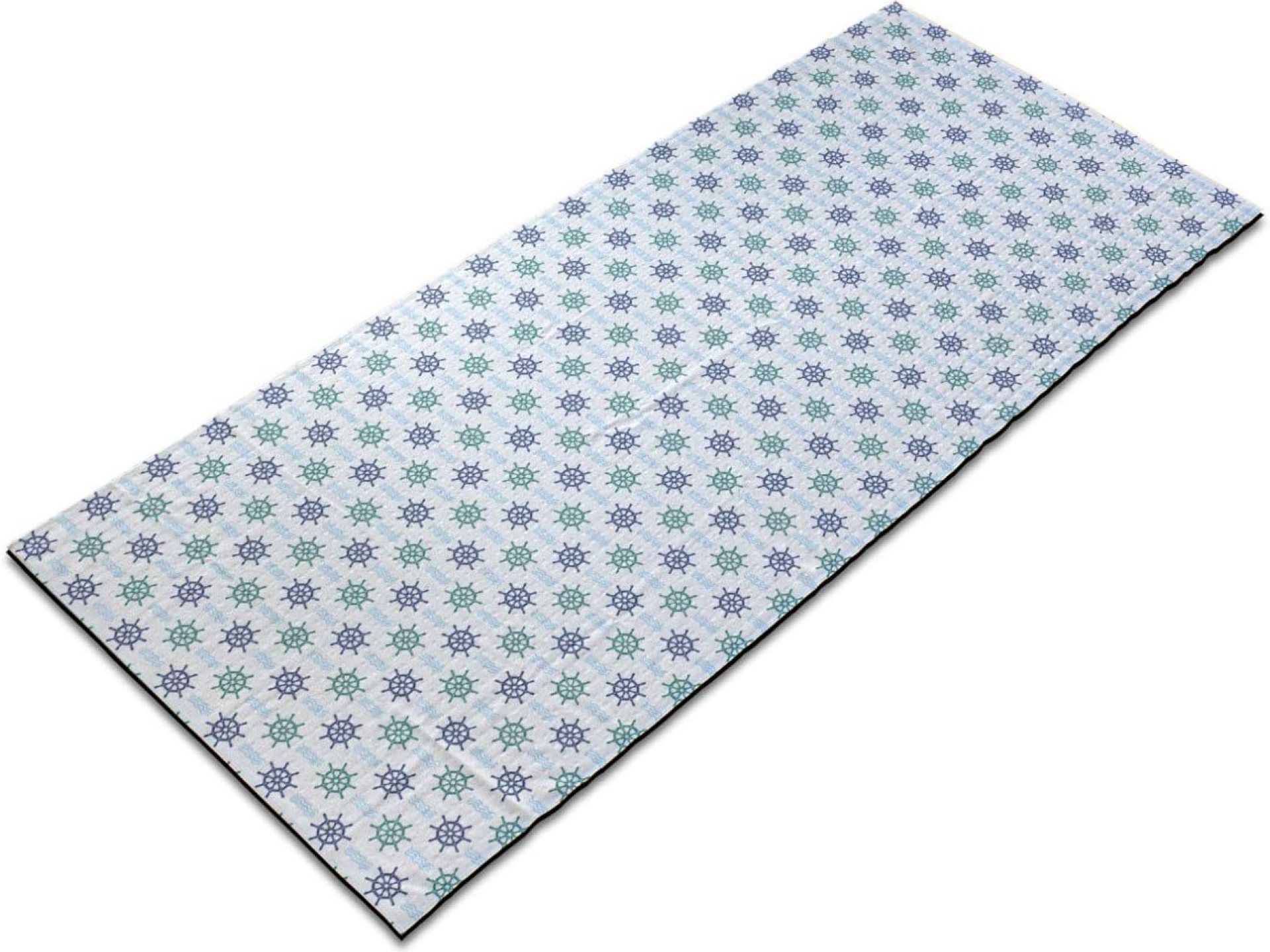 Lunarable Ships Wheel Yoga Mat Towel, Ship Helm Yacht Wave Vessel Sea Vintage Rudder Vacation Relax Time, Non-Slip Sweat Absorbent Yoga Pilates Workout Pad Cover, 25″ x 70″, Pale Blue Indigo Teal Lunarable Ships Wheel Yoga Mat Towel, Ship Helm Yacht Wave Vessel Sea Vintage Rudder Vacation Relax Time, Non-Slip Sweat Absorbent Yoga Pilates Workout Pad Cover, 25″ x 70″, Pale Blue Indigo Teal