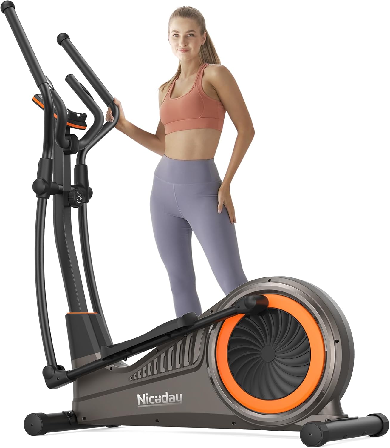 Niceday Elliptical Machine, Elliptical Exercise Machine for Home with Hyper-Quiet Magnetic Driving System, Elliptical Trainer with 15.5IN-20IN Stride, 16 Resistance Levels, 500LBS Loading Capacity Niceday Elliptical Machine, Elliptical Exercise Machine for Home with Hyper-Quiet Magnetic Driving System, Elliptical Trainer with 15.5IN-20IN Stride, 16 Resistance Levels, 500LBS Loading Capacity
