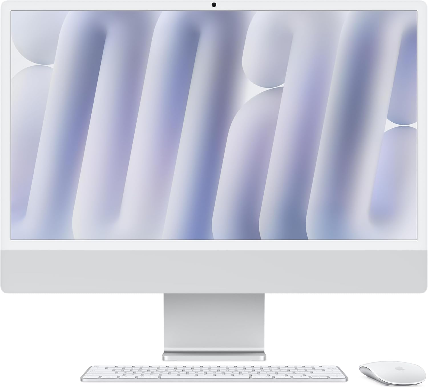 Apple 2024 iMac All-in-One Desktop Computer with M4 chip with 8-core CPU and 8-core GPU: Built for Apple Intelligence, 24-inch Retina Display, 16GB Unified Memory, 256GB SSD Storage; Silver Apple 2024 iMac All-in-One Desktop Computer with M4 chip with 8-core CPU and 8-core GPU: Built for Apple Intelligence, 24-inch Retina Display, 16GB Unified Memory, 256GB SSD Storage; Silver