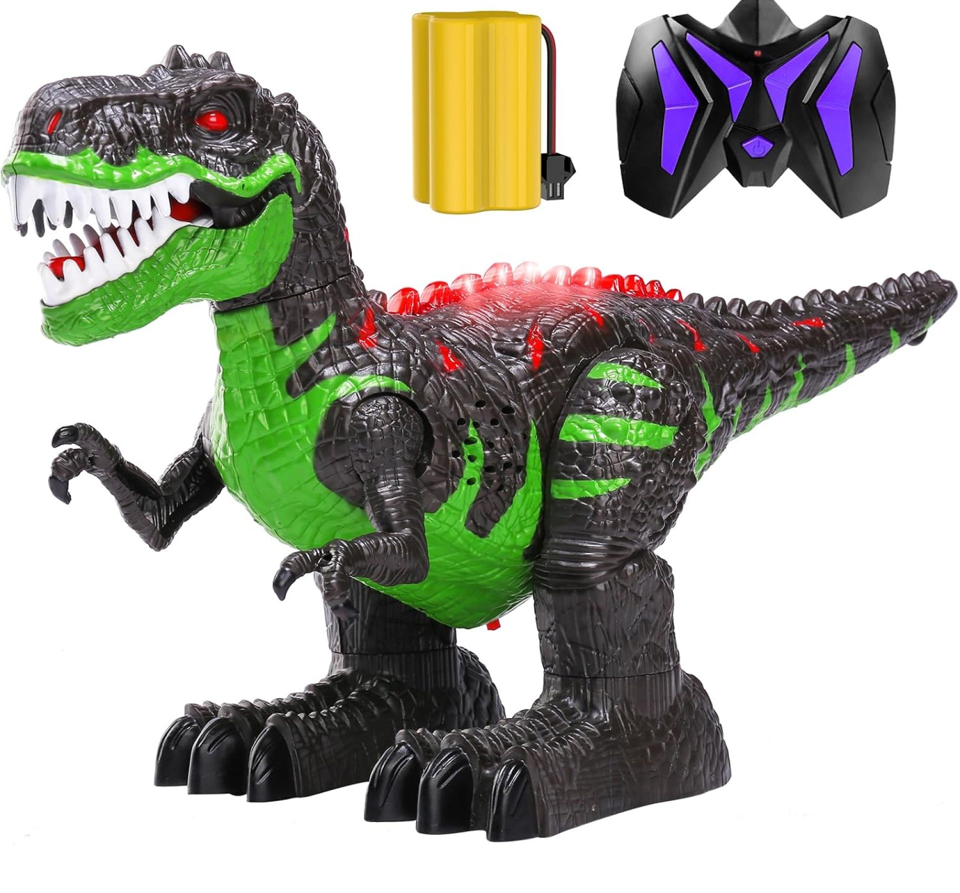 TEMI Remote Control Dinosaur Toys for Boys 3 4 5 6 7 8 Years, Electrical Stunt RC Walking Dinosaur Toy with Light and Sound, Rechargeable Battery, 360° Rotating, Birthday Toys for Kids TEMI Remote Control Dinosaur Toys for Boys 3 4 5 6 7 8 Years, Electrical Stunt RC Walking Dinosaur Toy with Light and Sound, Rechargeable Battery, 360° Rotating, Birthday Toys for Kids