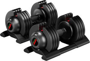 Adjustable Dumbbell Set 22/44lbs pair adjustable dumbbell- Perfect for Strength Training and Fitness Workouts