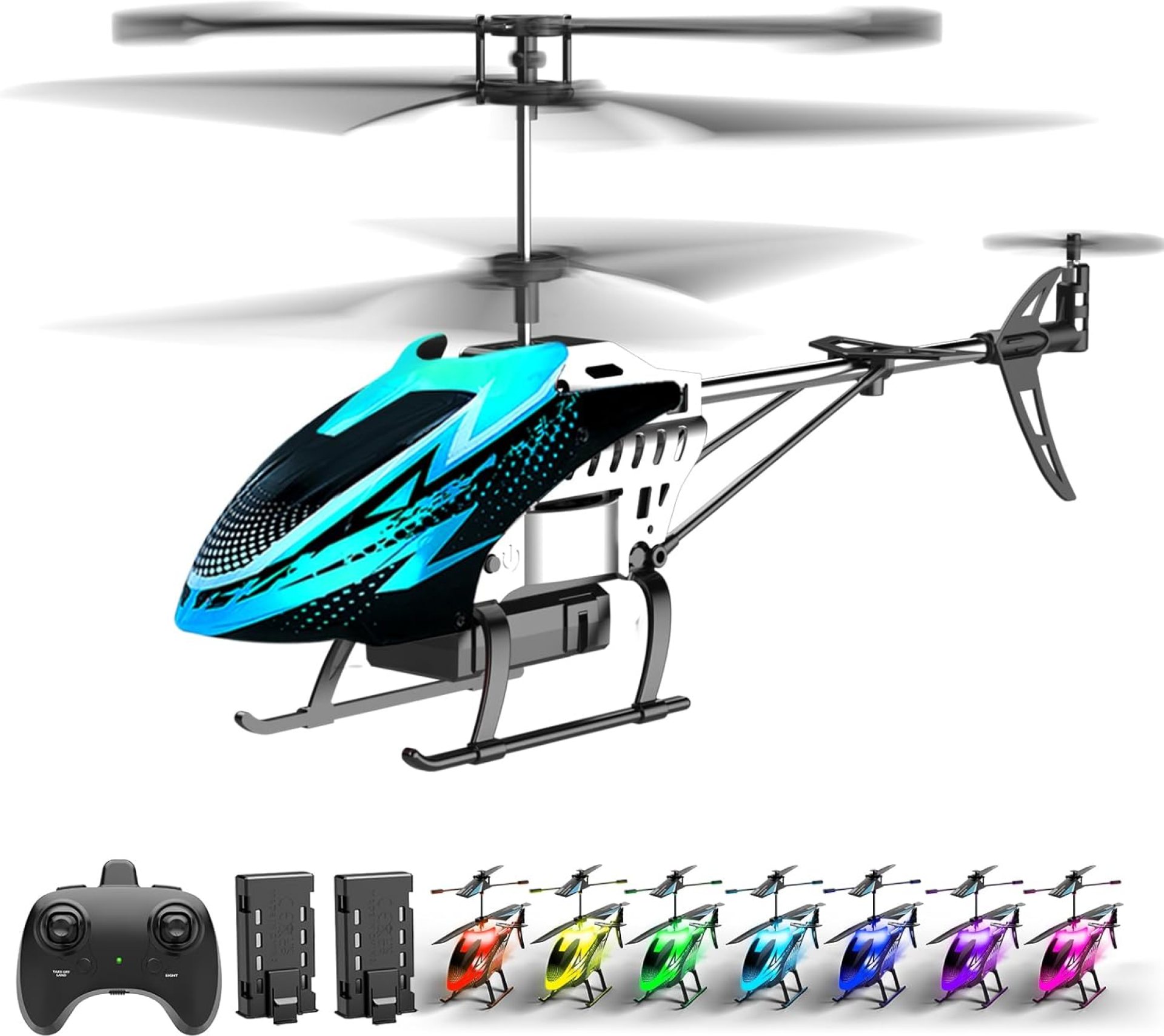 RC Helicopters Big Remote Control Helicopter for Kids Adults with 7+1 LED Light Modes, 30Mins Flight, Upgraded Altitude Hold,3.5 Channel, Easy Remote Helicopter Toys for Beginners Boys Girls RC Helicopters Big Remote Control Helicopter for Kids Adults with 7+1 LED Light Modes, 30Mins Flight, Upgraded Altitude Hold,3.5 Channel, Easy Remote Helicopter Toys for Beginners Boys Girls