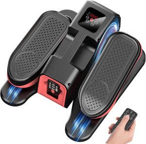 Under Desk Elliptical Machine, Electric Ellipse Leg Exerciser as Seen on Tv for Seniors with 15 Adjustable,Quiet&Compact Electric Pedal Exerciser for Seniors, Leg Exerciser While Sitting with Remoter