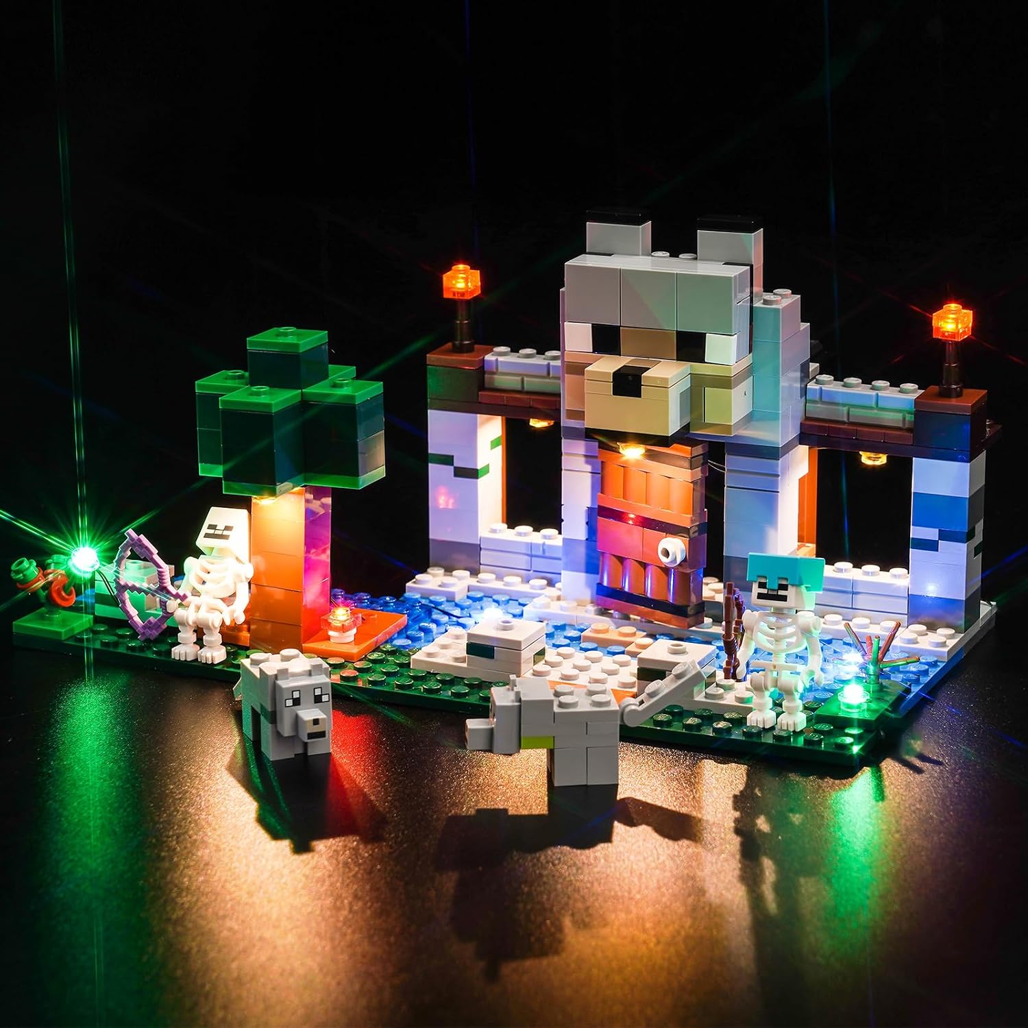 BrickBling LED Light Compatible with Lego The Wolf Stronghold Building Toy Set; Creative Light Compatible with Lego 21261-Lights Only, No Bricks BrickBling LED Light Compatible with Lego The Wolf Stronghold Building Toy Set; Creative Light Compatible with Lego 21261-Lights Only, No Bricks