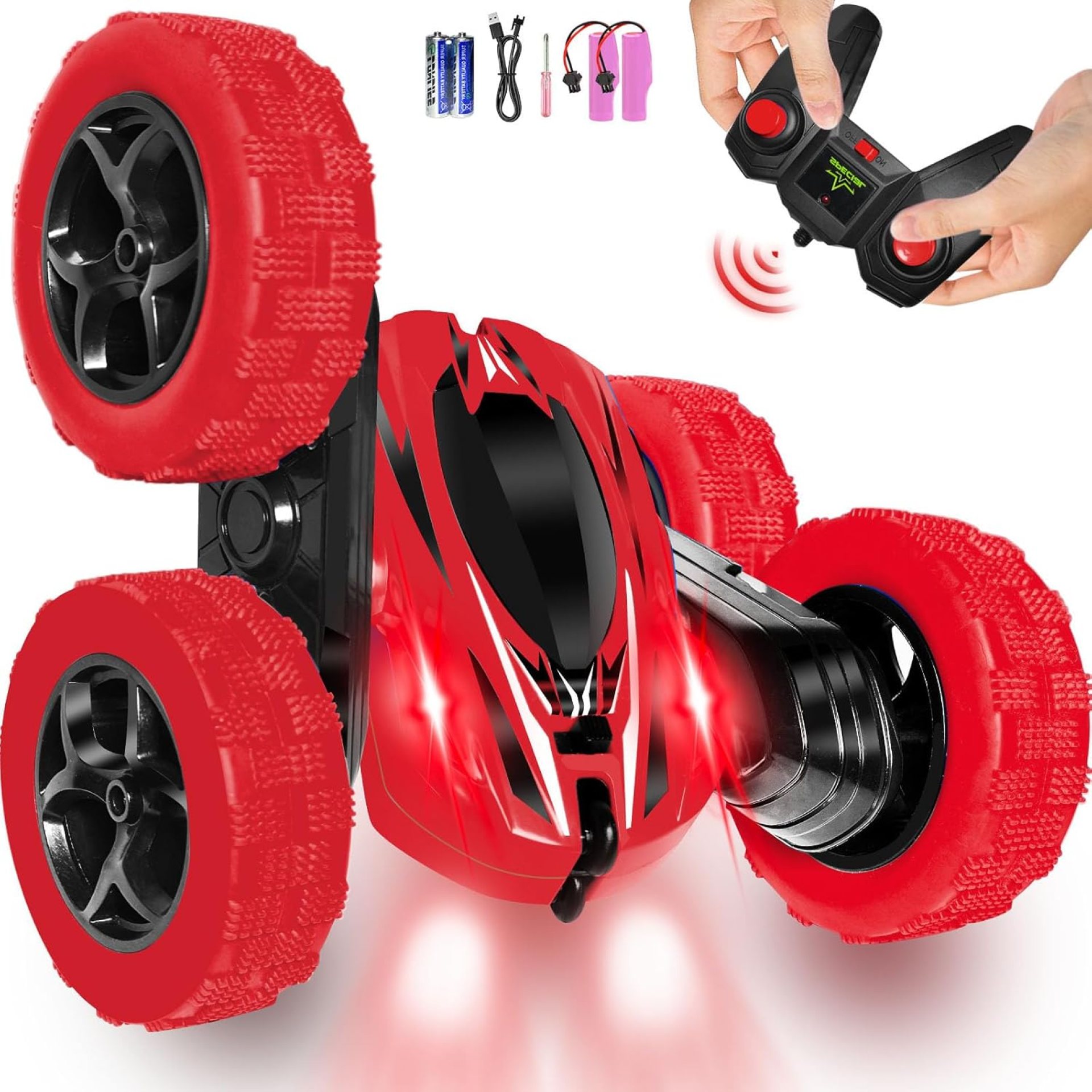 FREE TO FLY Rc Car Remote Control Toys: 4Wd Stunt Vehicle All Terrain Rechargeable Battery Race Cars for Kids Ages 4-8 Birthday for 6-8 8-12 Year Old Boy Girl FREE TO FLY Rc Car Remote Control Toys: 4Wd Stunt Vehicle All Terrain Rechargeable Battery Race Cars for Kids Ages 4-8 Birthday for 6-8 8-12 Year Old Boy Girl