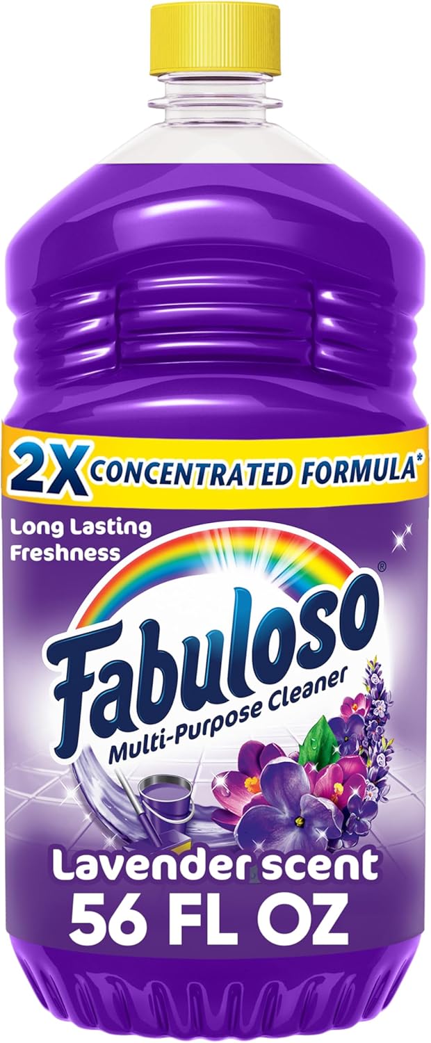 Fabuloso Multi-Purpose Cleaner & Floor Cleaner, 2X Concentrated, Lavender Scent, 56 fluid ounces Fabuloso Multi-Purpose Cleaner & Floor Cleaner, 2X Concentrated, Lavender Scent, 56 fluid ounces