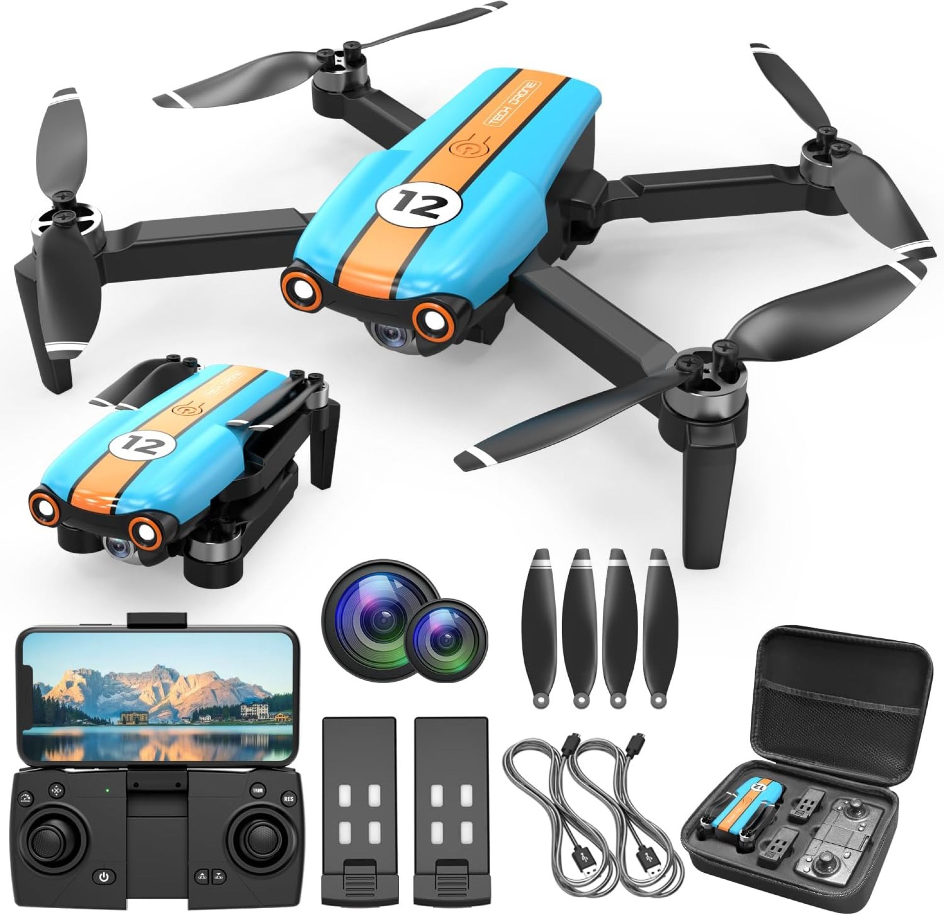 LMRC-12 Drone with 4K Camera for Adults Beginner, Foldable 2.4GHz FPV Drone for Kids 8-12, Less than 249g, 26 Mins Flight Time, RC Quadcopter Toys Gift with Brushless Motor, Altitude Hold, 2 Batteries LMRC-12 Drone with 4K Camera for Adults Beginner, Foldable 2.4GHz FPV Drone for Kids 8-12, Less than 249g, 26 Mins Flight Time, RC Quadcopter Toys Gift with Brushless Motor, Altitude Hold, 2 Batteries