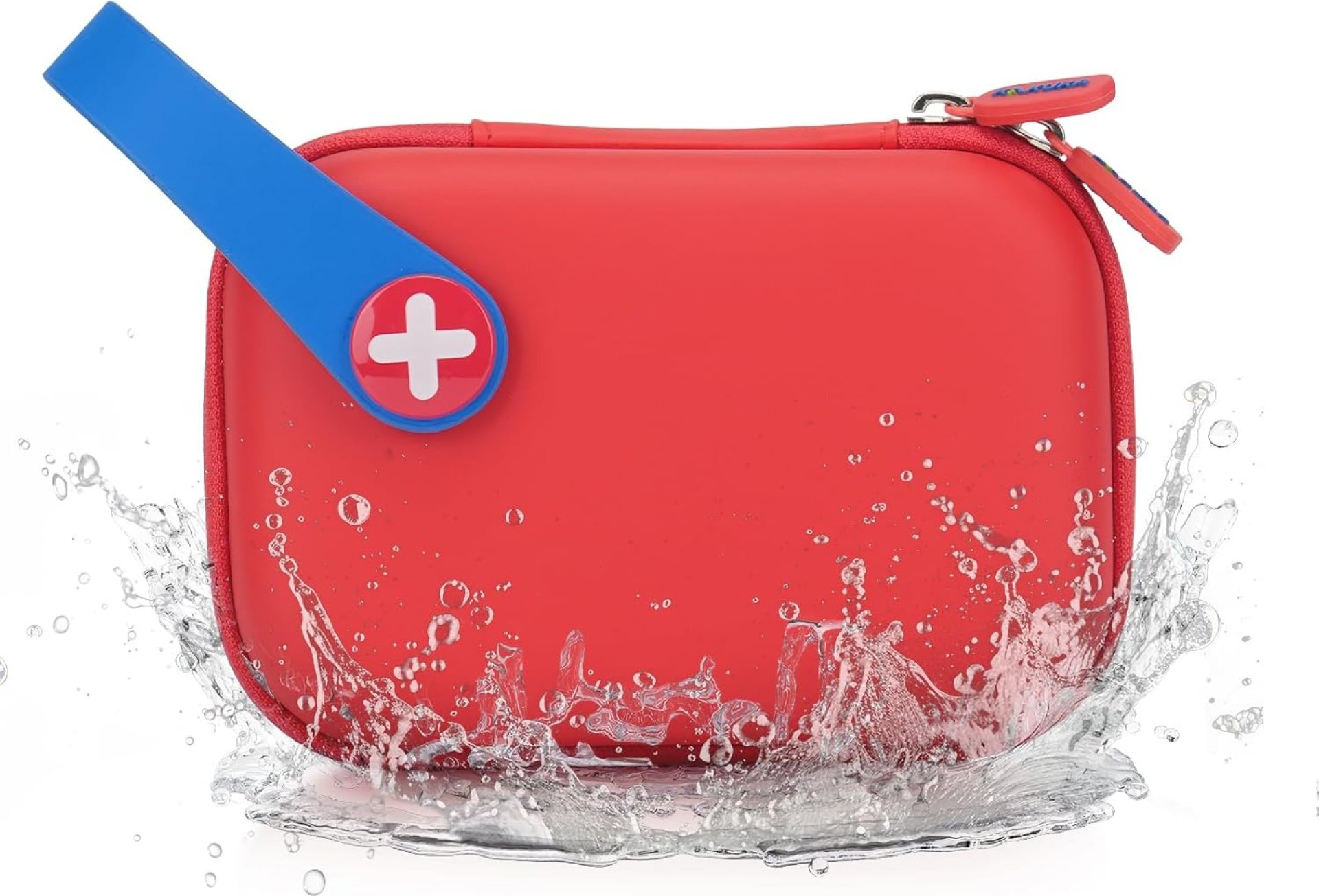 Mini First Aid Kit, 113 Pc. Water-Resistant Hard Toddler Kids Small Cute Case for Car, Home – TSA-Approved Travel Size Mini First Aid Kit, 113 Pc. Water-Resistant Hard Toddler Kids Small Cute Case for Car, Home – TSA-Approved Travel Size