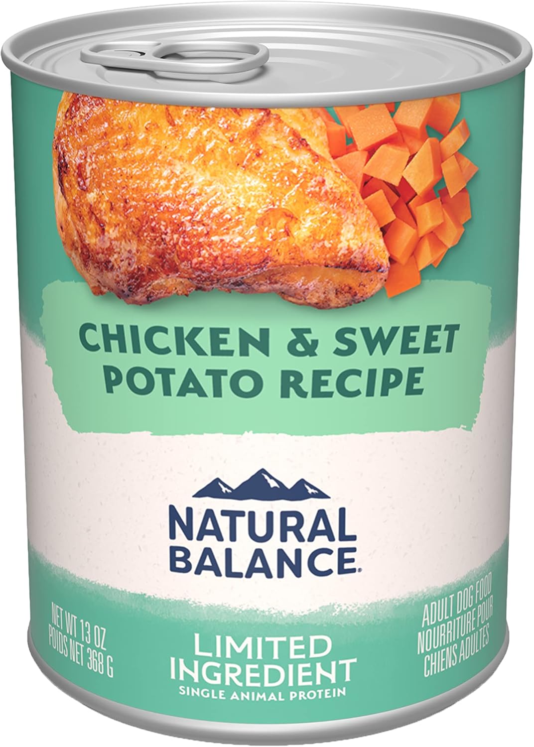 Natural Balance Limited Ingredient Adult Grain-Free Wet Canned Dog Food, Chicken & Sweet Potato Recipe, 13 Ounce (Pack of 12) Natural Balance Limited Ingredient Adult Grain-Free Wet Canned Dog Food, Chicken & Sweet Potato Recipe, 13 Ounce (Pack of 12)