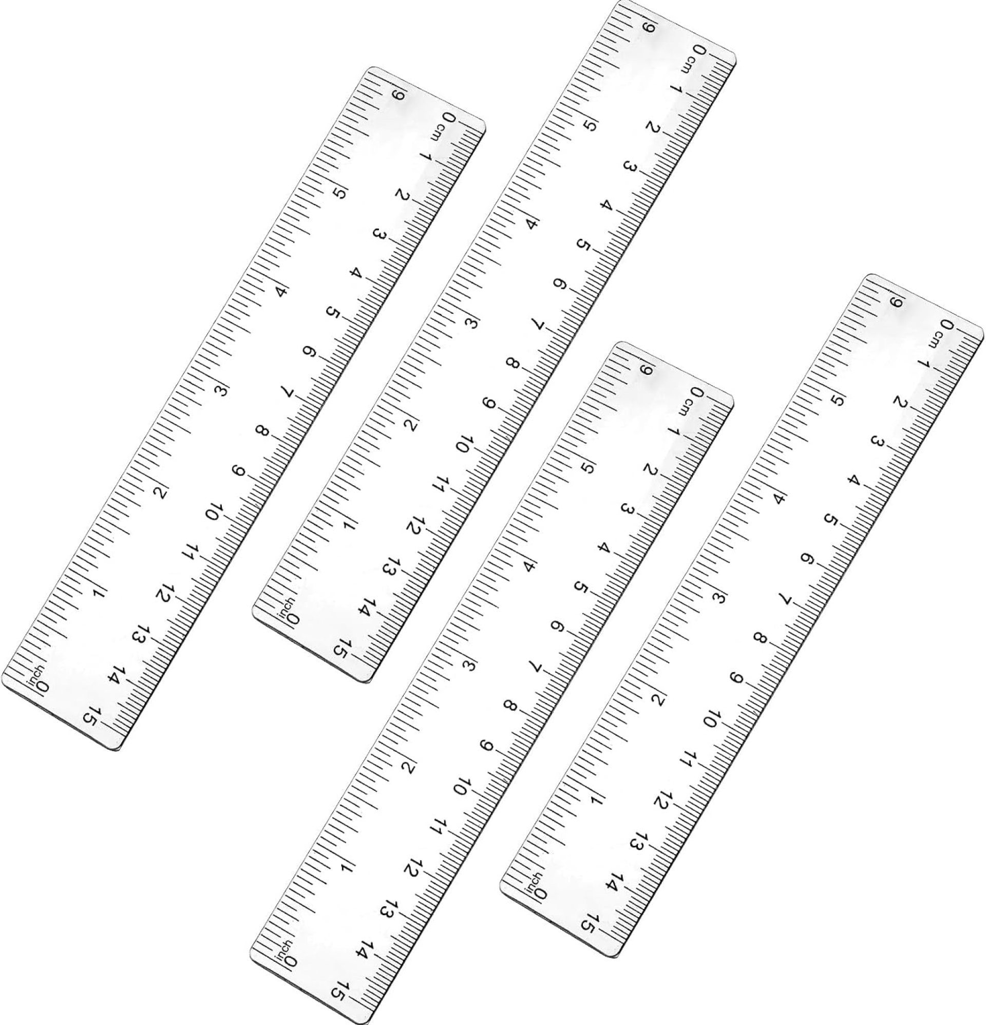 4Pcs 6 Inch Ruler, Plastic Clear 6 Ruler Small Rulers for Drawing & Underlining, Short Transparent Straight Measuring Tool Ideal for Journaling School Work, Easy to Use 4Pcs 6 Inch Ruler, Plastic Clear 6 Ruler Small Rulers for Drawing & Underlining, Short Transparent Straight Measuring Tool Ideal for Journaling School Work, Easy to Use