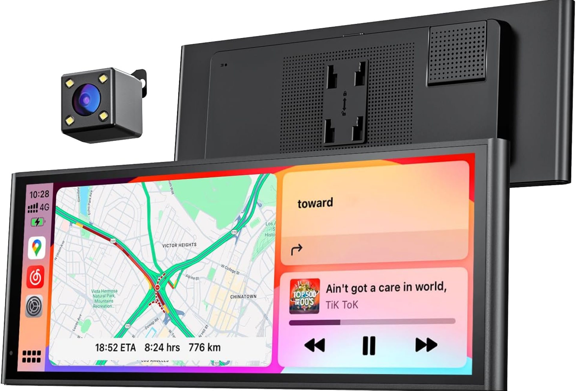 9.26″ Wireless Portable Car Play Screen for Apple CarPlay & Android Auto, OTA Updates, Backup Camera, Mirror Link, 5.0 Bluetooth, Voice Control, GPS Navigation, FM 9.26″ Wireless Portable Car Play Screen for Apple CarPlay & Android Auto, OTA Updates, Backup Camera, Mirror Link, 5.0 Bluetooth, Voice Control, GPS Navigation, FM