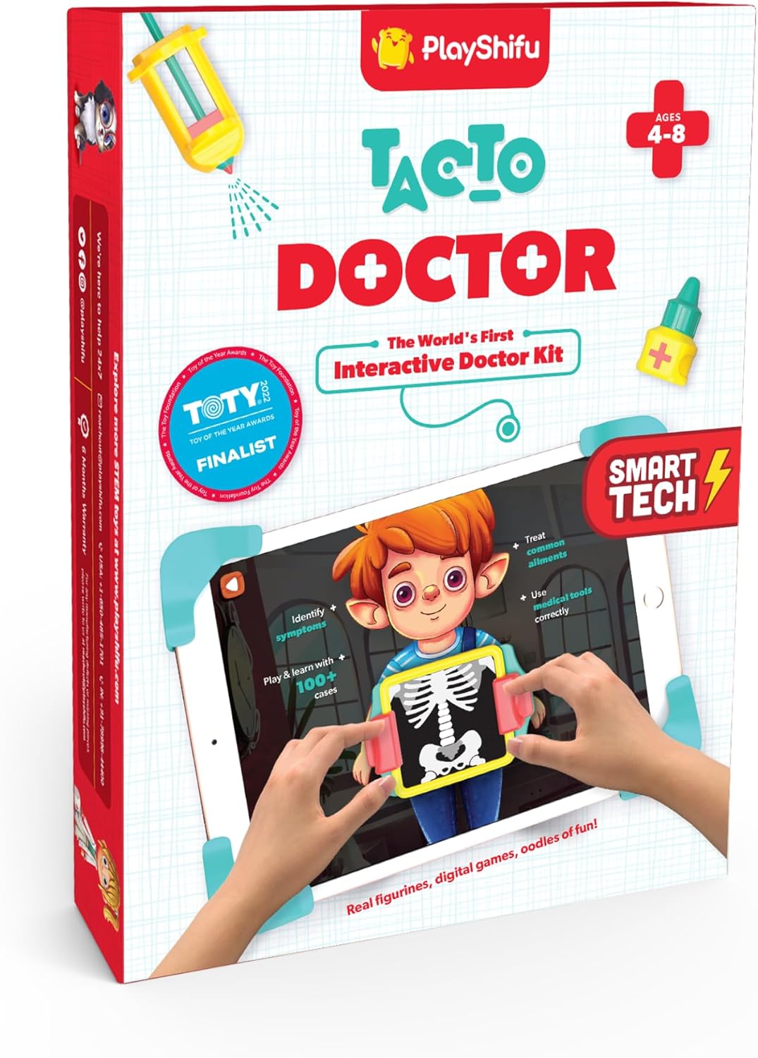 PlayShifu Doctor Kit for Kids – Tacto Doctor | Tech-Powered Pretend Playset with 12 Tools & 3 Games | STEM Learning Toy for Ages 4–10 | Roleplay Gift for Boys & Girls | Tablet Not Included PlayShifu Doctor Kit for Kids – Tacto Doctor | Tech-Powered Pretend Playset with 12 Tools & 3 Games | STEM Learning Toy for Ages 4–10 | Roleplay Gift for Boys & Girls | Tablet Not Included