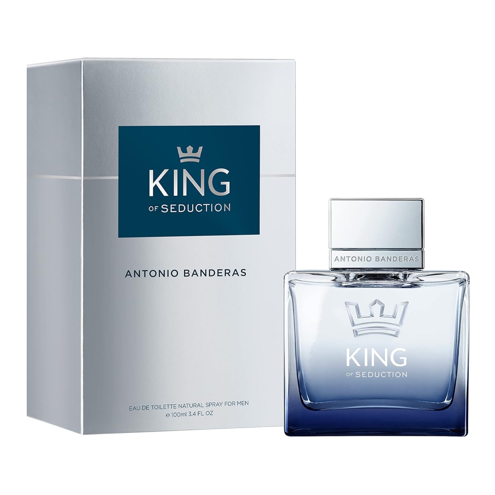 Banderas Antonio Perfumes – King of Seduction – Eau de Toilette for Men – Long Lasting – Masculine, Intense and Energetic Fragrance – Bergamot and Apple Notes – Ideal for Day Wear – 3.4 Fl Oz Banderas Antonio Perfumes – King of Seduction – Eau de Toilette for Men – Long Lasting – Masculine, Intense and Energetic Fragrance – Bergamot and Apple Notes – Ideal for Day Wear – 3.4 Fl Oz