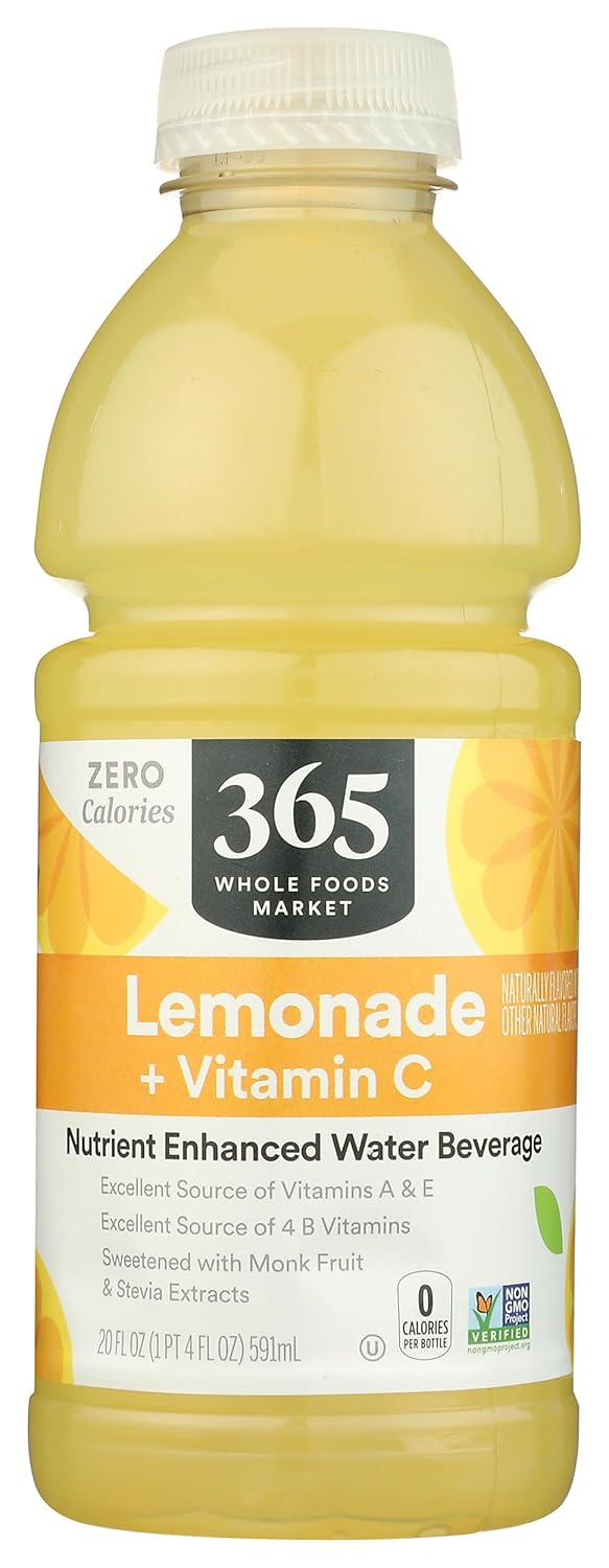 365 by Whole Foods Market, Water Nutrient Lemonade Vitamin C No Calorie, 20 Fl Oz 365 by Whole Foods Market, Water Nutrient Lemonade Vitamin C No Calorie, 20 Fl Oz