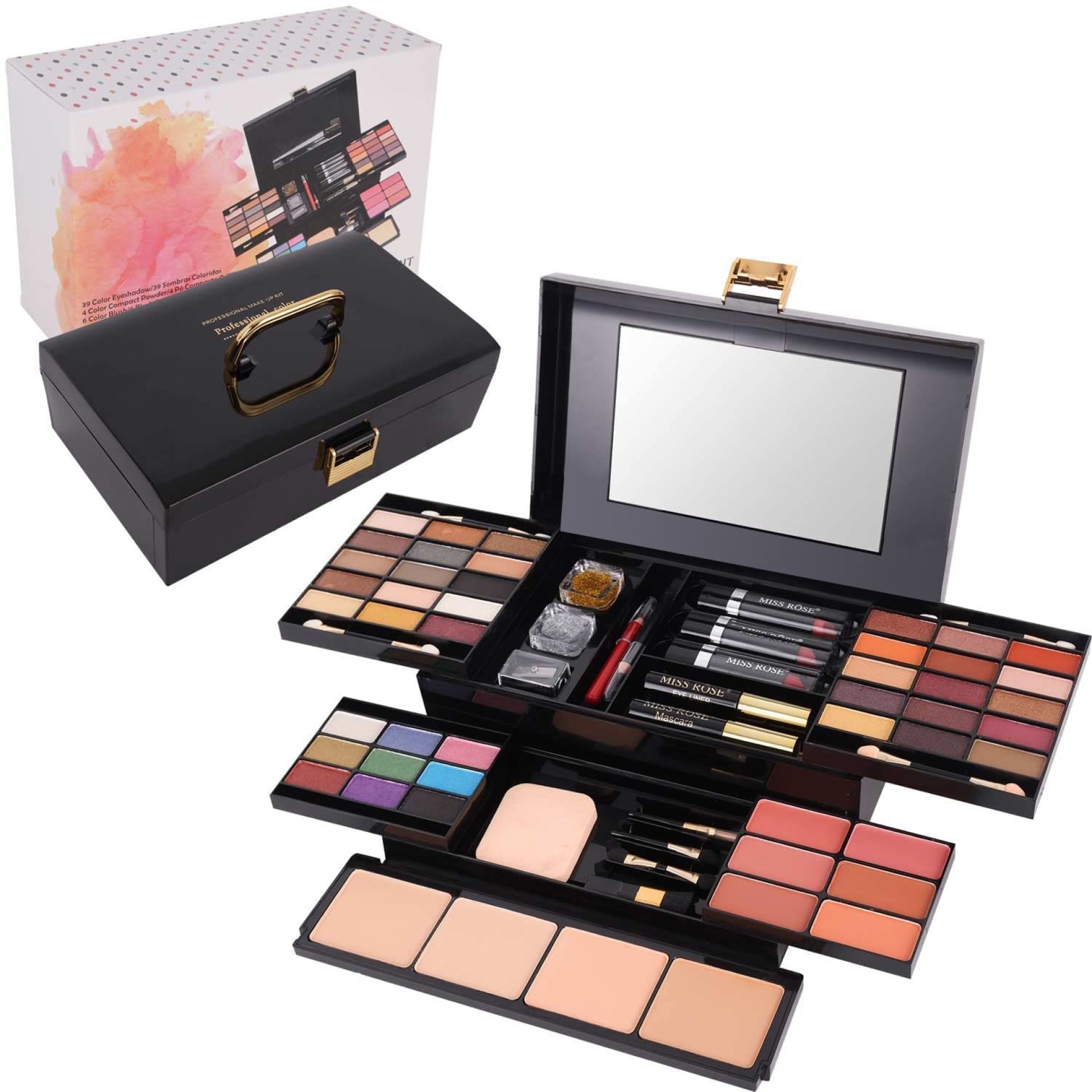 58 colors Professional Makeup Kit for Women, All In One Full Makeup Gift Set for Women Girls Beginner with Eye Shadow Blush, Lipstick, Compact Powder, Mascara, Eyeliner, Lip Liner, Eyebrow Pencil, 58 colors Professional Makeup Kit for Women, All In One Full Makeup Gift Set for Women Girls Beginner with Eye Shadow Blush, Lipstick, Compact Powder, Mascara, Eyeliner, Lip Liner, Eyebrow Pencil,