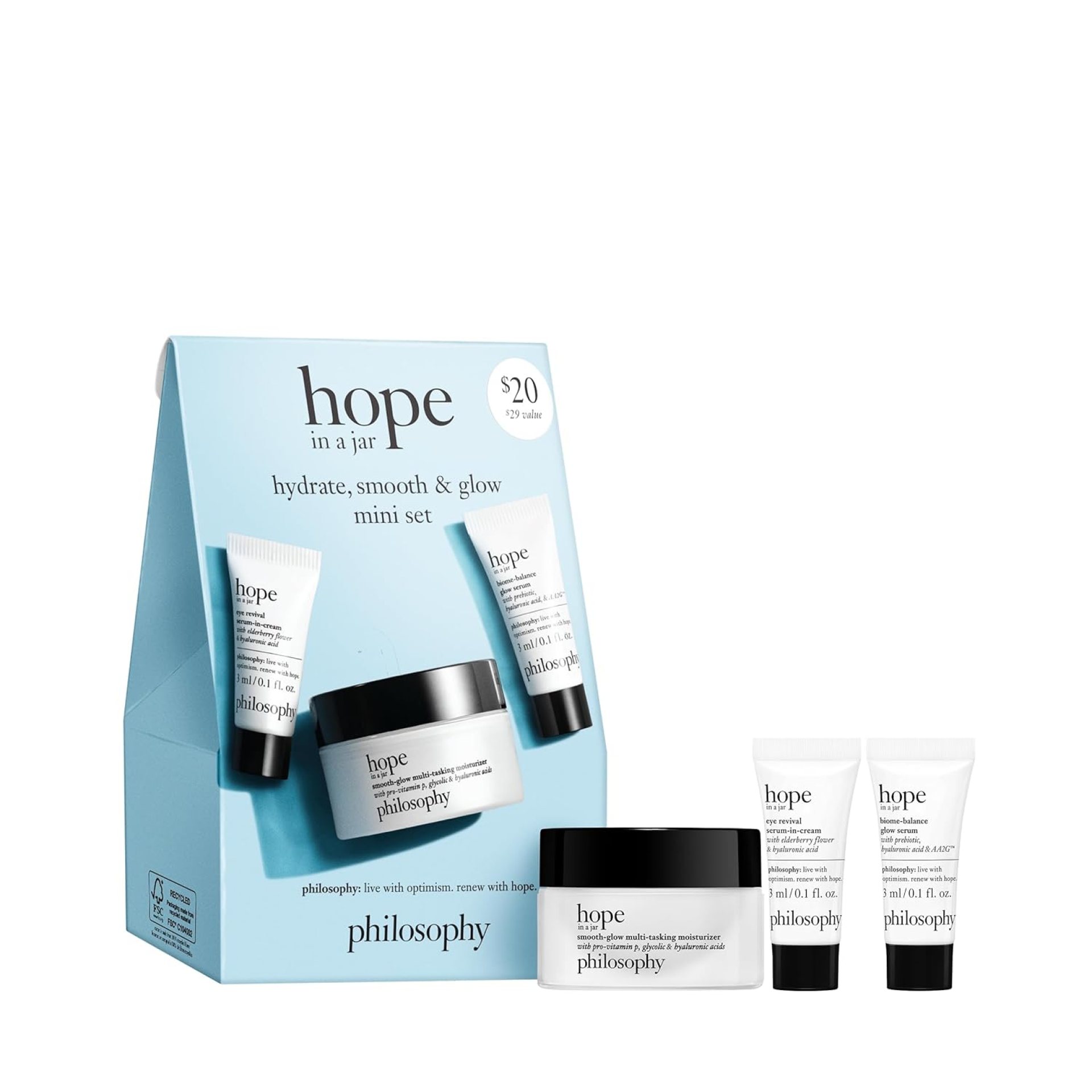 philosophy hope in a jar skincare essentials mini set philosophy hope in a jar skincare essentials mini set