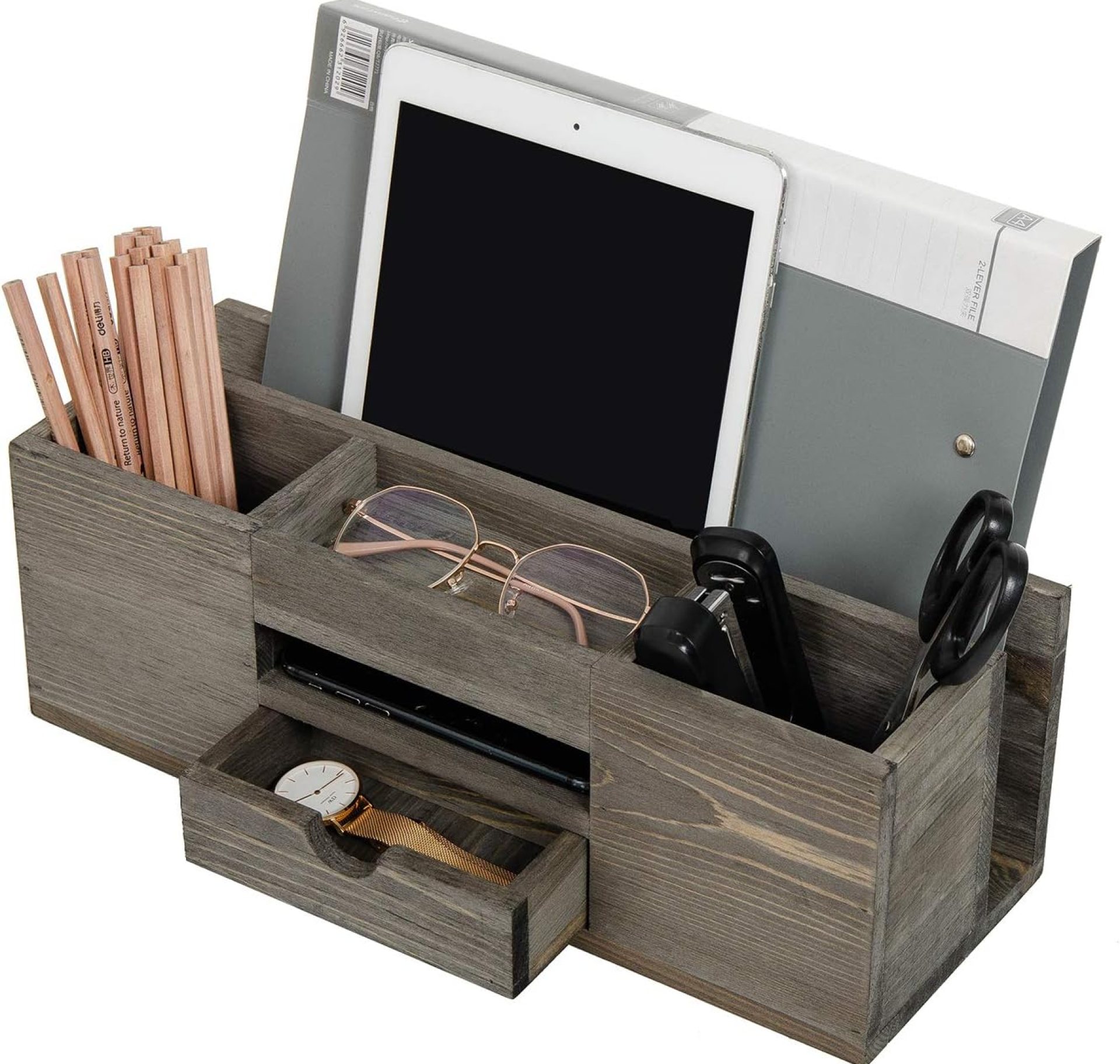 Liry Products Brown Wooden Desktop Organizer Multiple Compartments Rack Shelf Drawer Tabletop Wood Storage Cabinet Office Supplies Caddy Document Stationery Holder Accessory Sorter Vanity Home Liry Products Brown Wooden Desktop Organizer Multiple Compartments Rack Shelf Drawer Tabletop Wood Storage Cabinet Office Supplies Caddy Document Stationery Holder Accessory Sorter Vanity Home