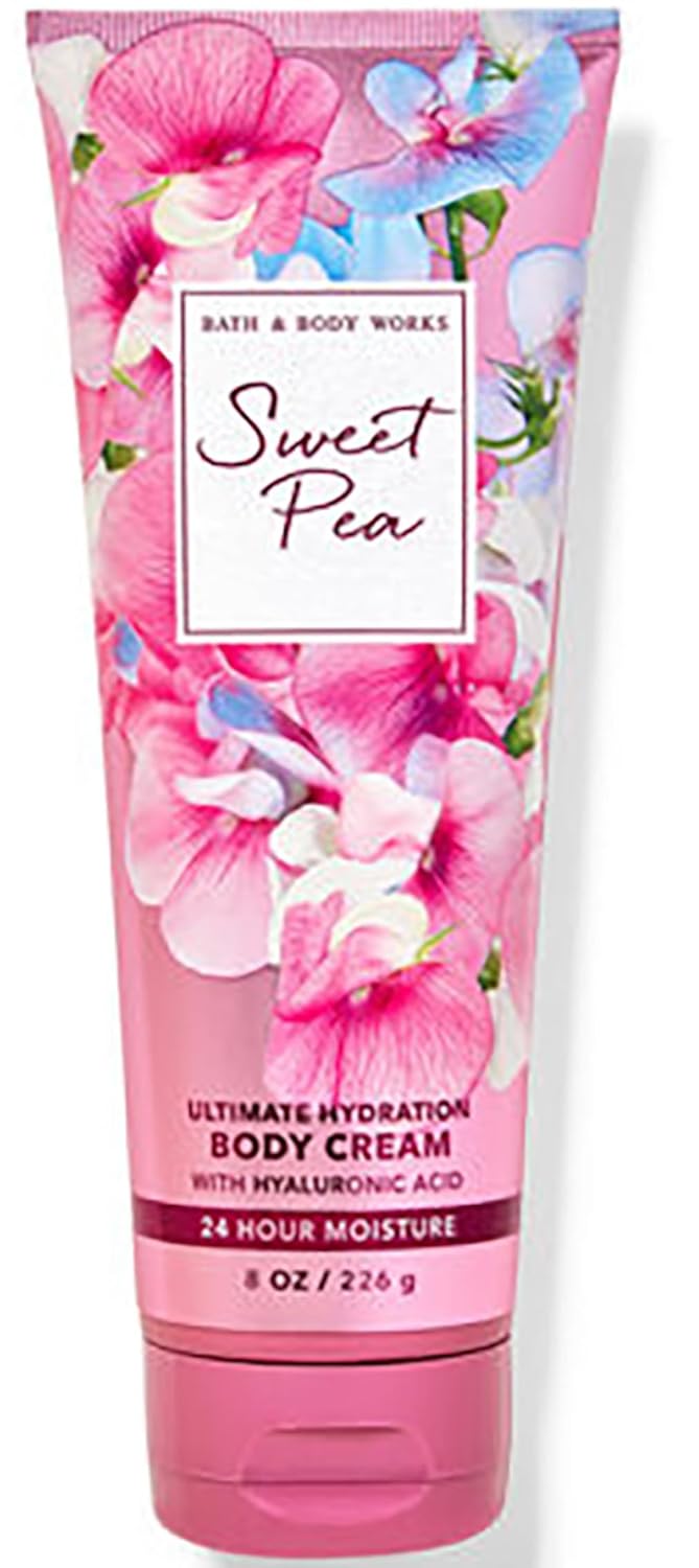 Bath & Body Works Sweet Pea Ultimate Hydration Body Cream Gift Set For Women, 8 Fl Oz (Sweet Pea) Bath & Body Works Sweet Pea Ultimate Hydration Body Cream Gift Set For Women, 8 Fl Oz (Sweet Pea)