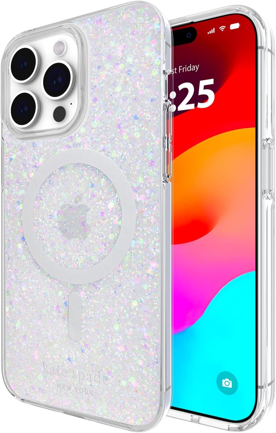 kate spade new york iPhone 15 Pro Max Case, Compatible with MagSafe Phone Cover – Chunky Glitter Iridescent kate spade new york iPhone 15 Pro Max Case, Compatible with MagSafe Phone Cover – Chunky Glitter Iridescent