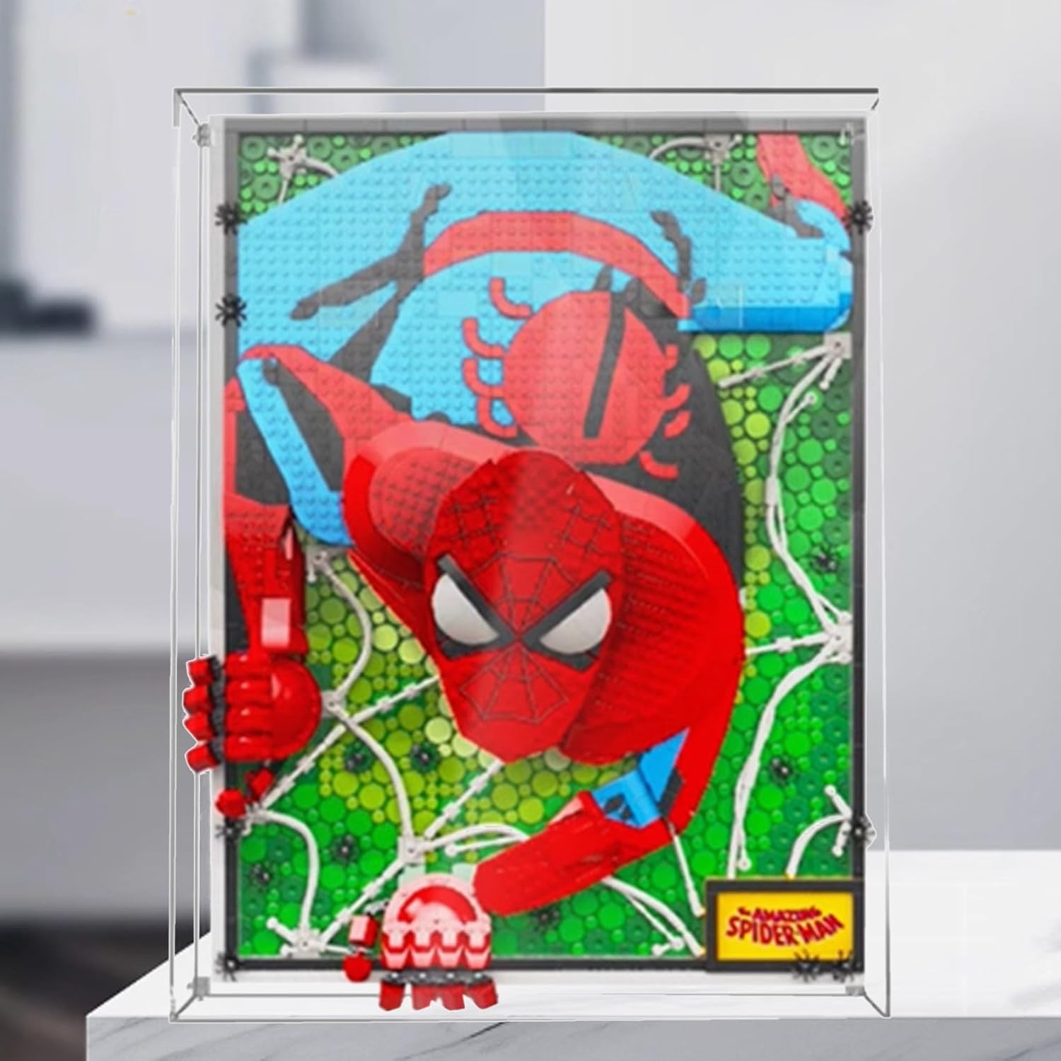 Acrylic Display Box for Lego 31209 The Amazing Spider-Man Models, dustproof Organizer Box Box, Collection of Decorative Transparent Display Box (Boxed only) Acrylic Display Box for Lego 31209 The Amazing Spider-Man Models, dustproof Organizer Box Box, Collection of Decorative Transparent Display Box (Boxed only)