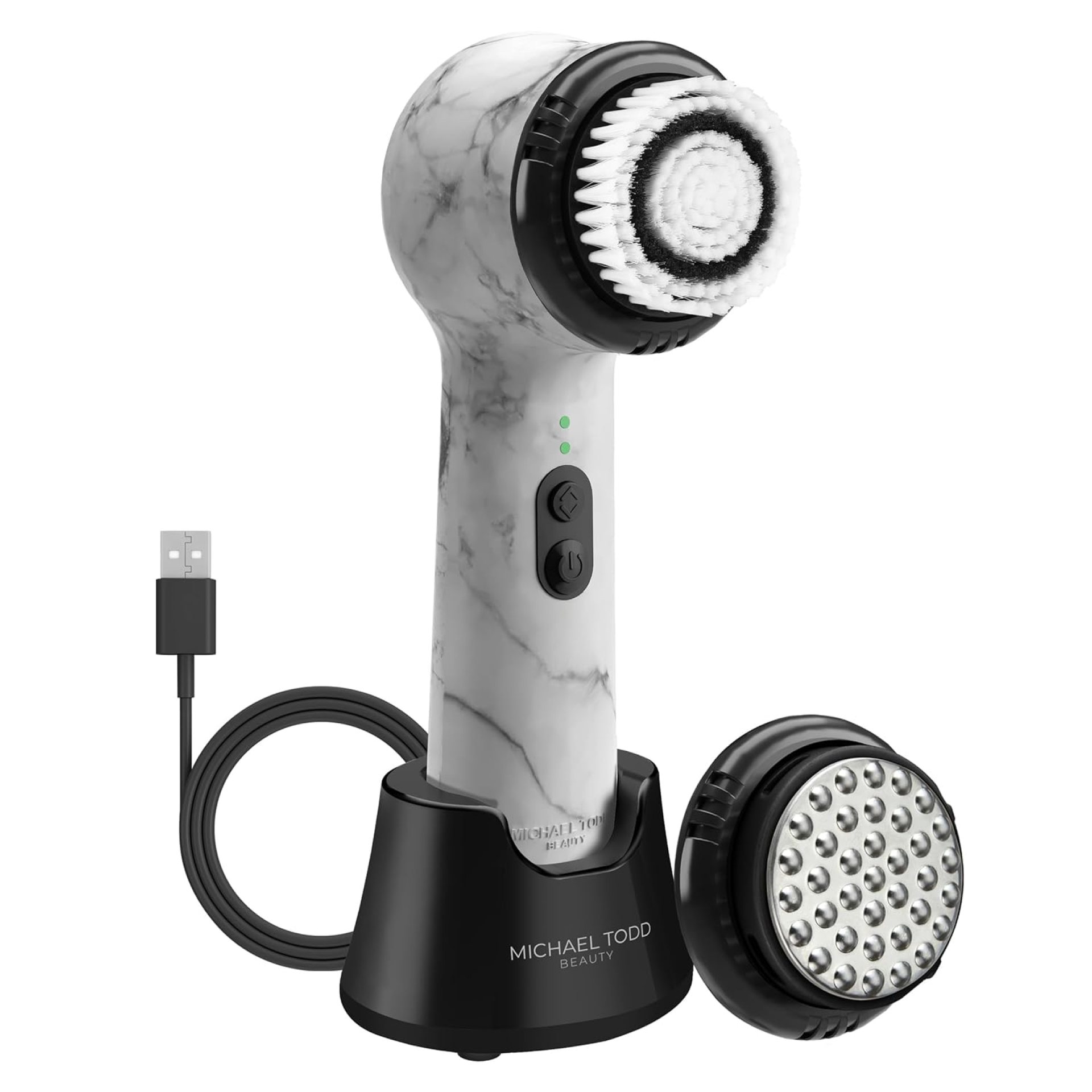 Michael Todd Beauty Soniclear Allure 2024 Best of Beauty Winner Facial Cleansing + Exfoliation Brush System with 4 speeds, Serum Infusion Head + Travel Case Michael Todd Beauty Soniclear Allure 2024 Best of Beauty Winner Facial Cleansing + Exfoliation Brush System with 4 speeds, Serum Infusion Head + Travel Case