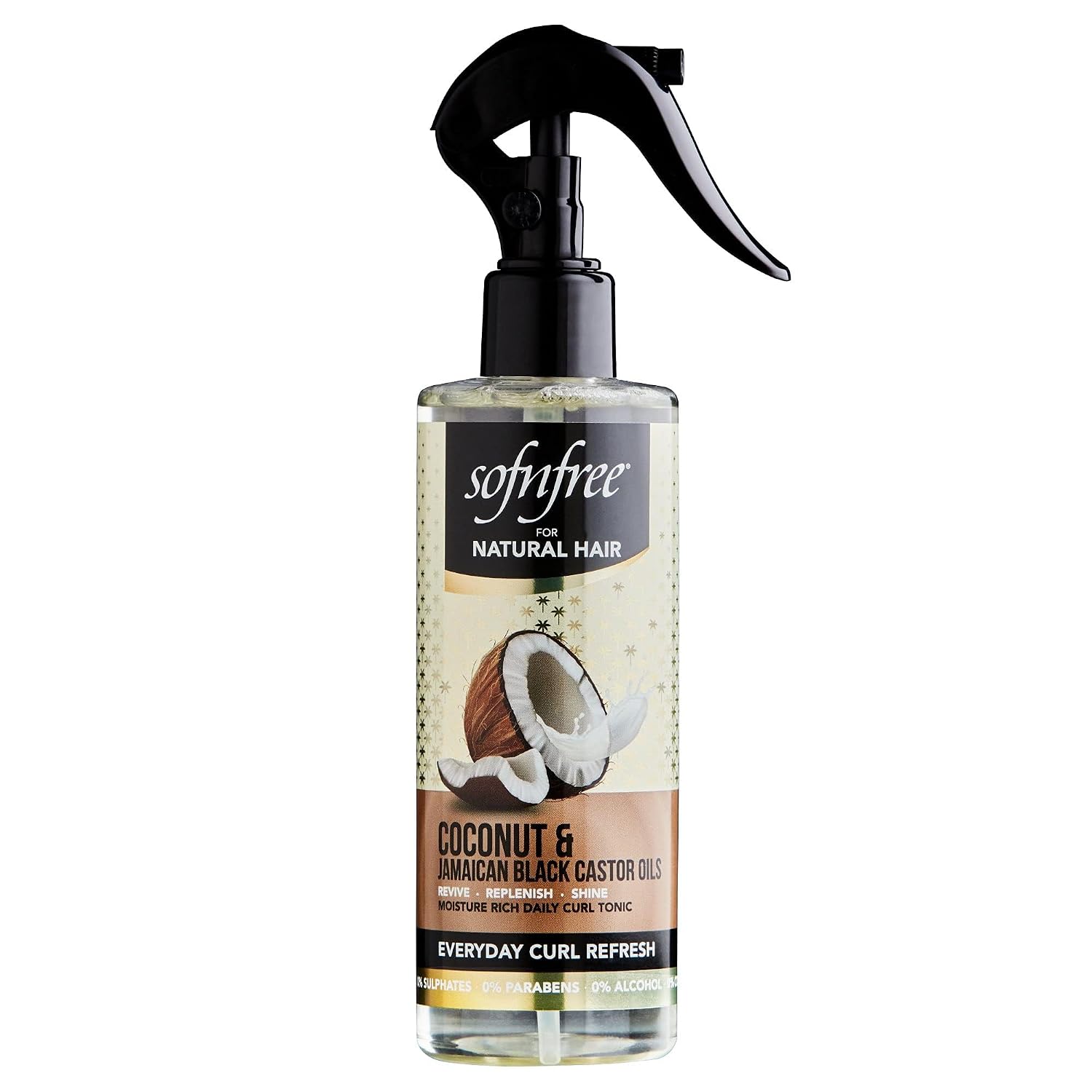 Sofn’free Coconut & Jamaican Black Castor Oil Everyday Curl Refresher Spray – Volumizer and Moisturizer for Styling Dry, Coily or Curly Hair, 8.12 Fl Oz (Pack of 1) Sofn’free Coconut & Jamaican Black Castor Oil Everyday Curl Refresher Spray – Volumizer and Moisturizer for Styling Dry, Coily or Curly Hair, 8.12 Fl Oz (Pack of 1)