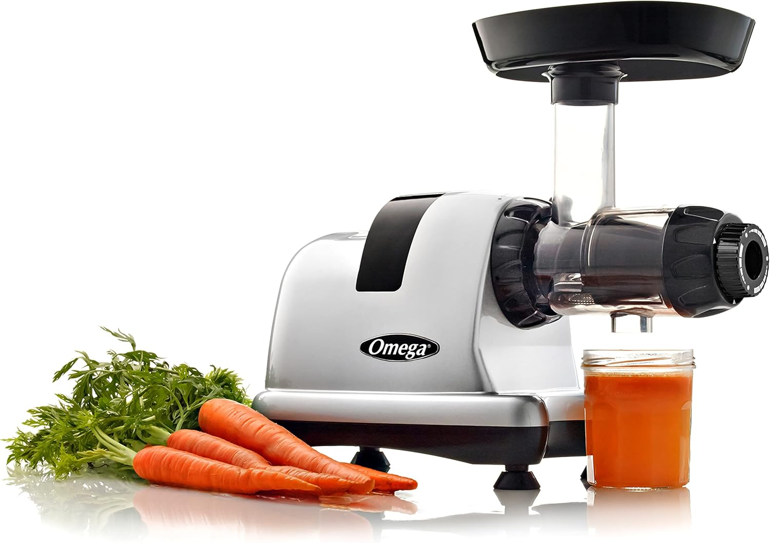 Omega Cold Press Juicer Machine, Vegetable and Fruit Juice Extractor and Nutrition System Makes Nut Milks Baby Food and Sorbets, Triple-Stage 80-RPM Slow Masticating Juicer, 200-Watts, Gray Omega Cold Press Juicer Machine, Vegetable and Fruit Juice Extractor and Nutrition System Makes Nut Milks Baby Food and Sorbets, Triple-Stage 80-RPM Slow Masticating Juicer, 200-Watts, Gray