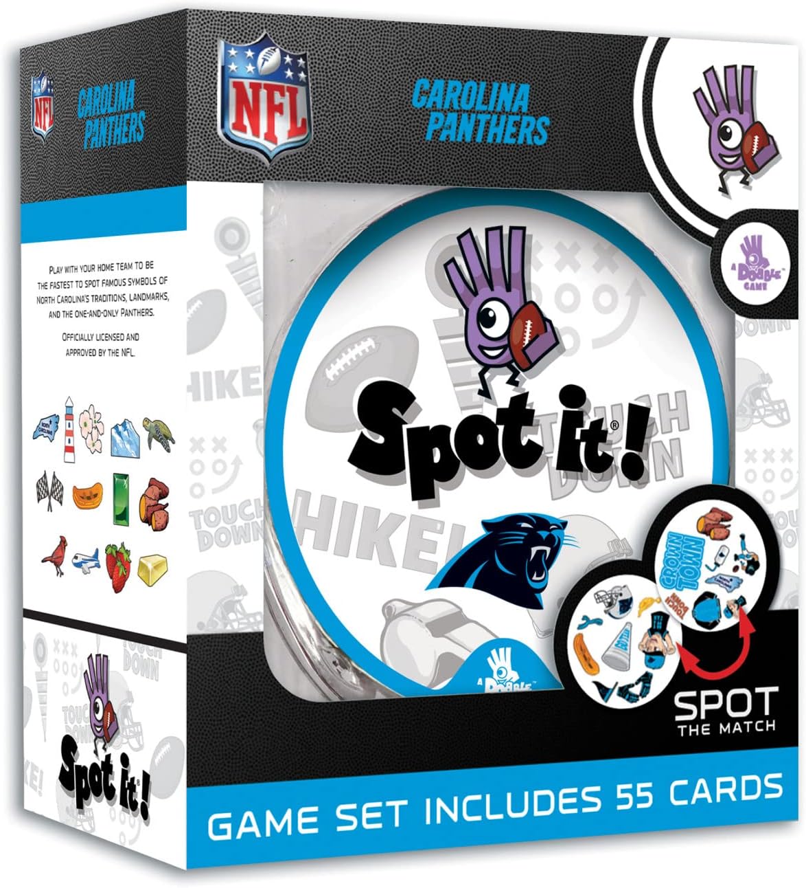 Masterpieces NFL Unisex-Youth Spot It! Card Game Masterpieces NFL Unisex-Youth Spot It! Card Game