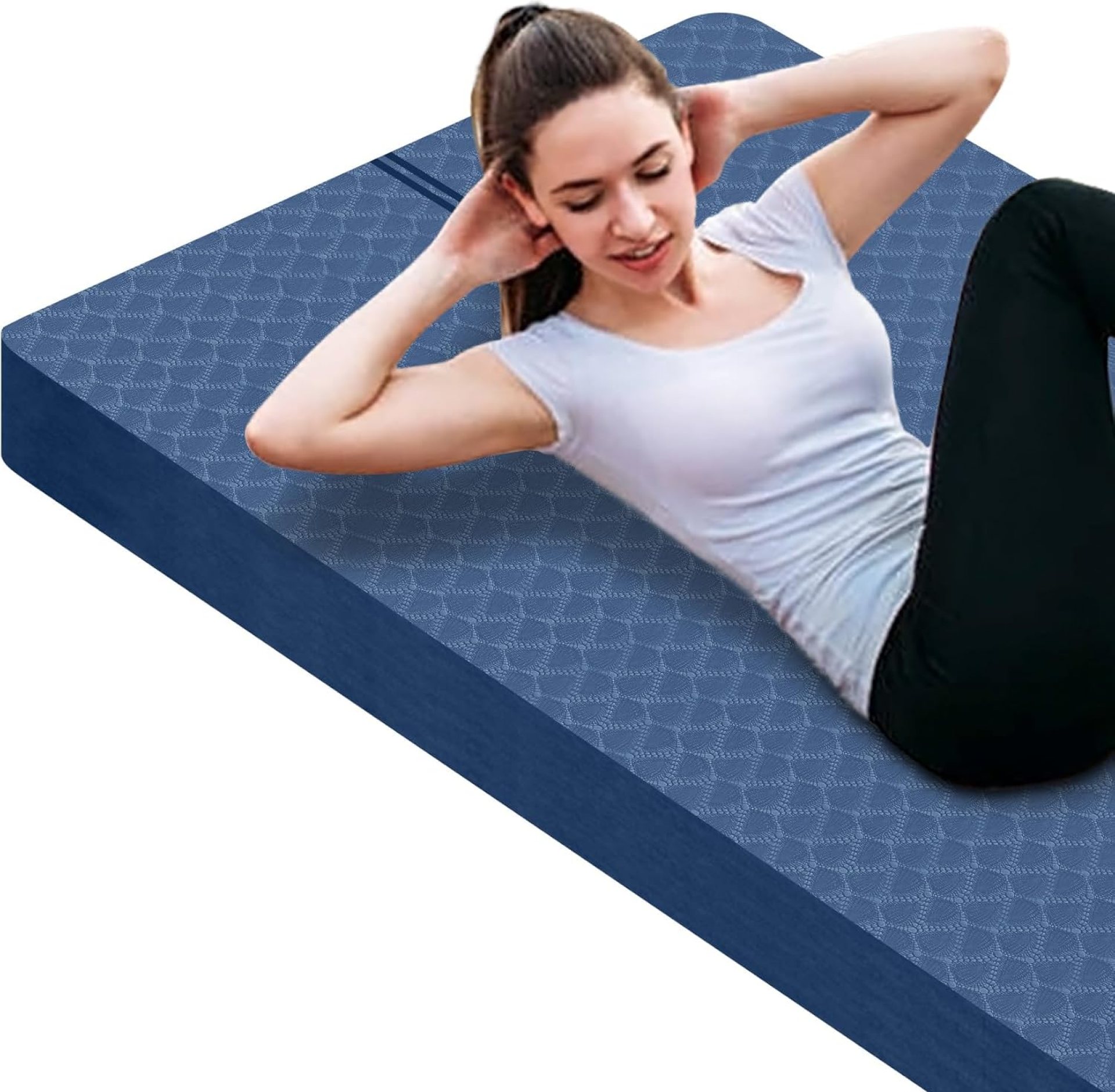 nuveti Large Exercise Mat – 15mm/20mm/30mm Thick Yoga Mat | Workout Mat for Fitness, Yoga, Pilates, Stretching & Floor Exercises for Women & Men with Free Carrying Bag nuveti Large Exercise Mat – 15mm/20mm/30mm Thick Yoga Mat | Workout Mat for Fitness, Yoga, Pilates, Stretching & Floor Exercises for Women & Men with Free Carrying Bag