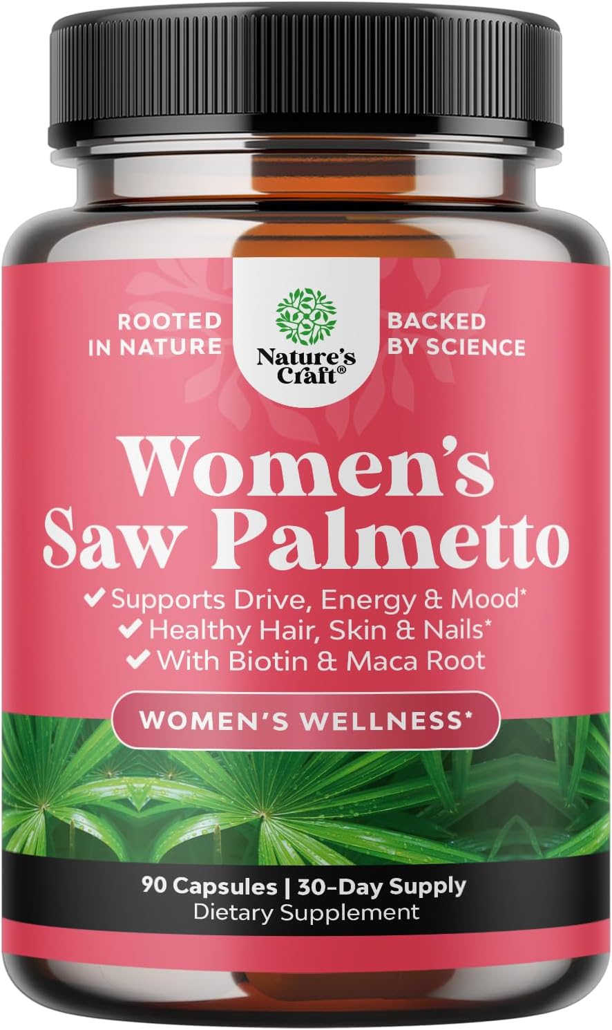 Extra Strength Saw Palmetto for Women 500mg – DHT Blocker for Women 30-Day Supply – Hair Vitamins for Hair Loss Supplement – Pure Saw Palmetto Extract Capsules with Maca Root & Biotin – 90 Capsules Extra Strength Saw Palmetto for Women 500mg – DHT Blocker for Women 30-Day Supply – Hair Vitamins for Hair Loss Supplement – Pure Saw Palmetto Extract Capsules with Maca Root & Biotin – 90 Capsules