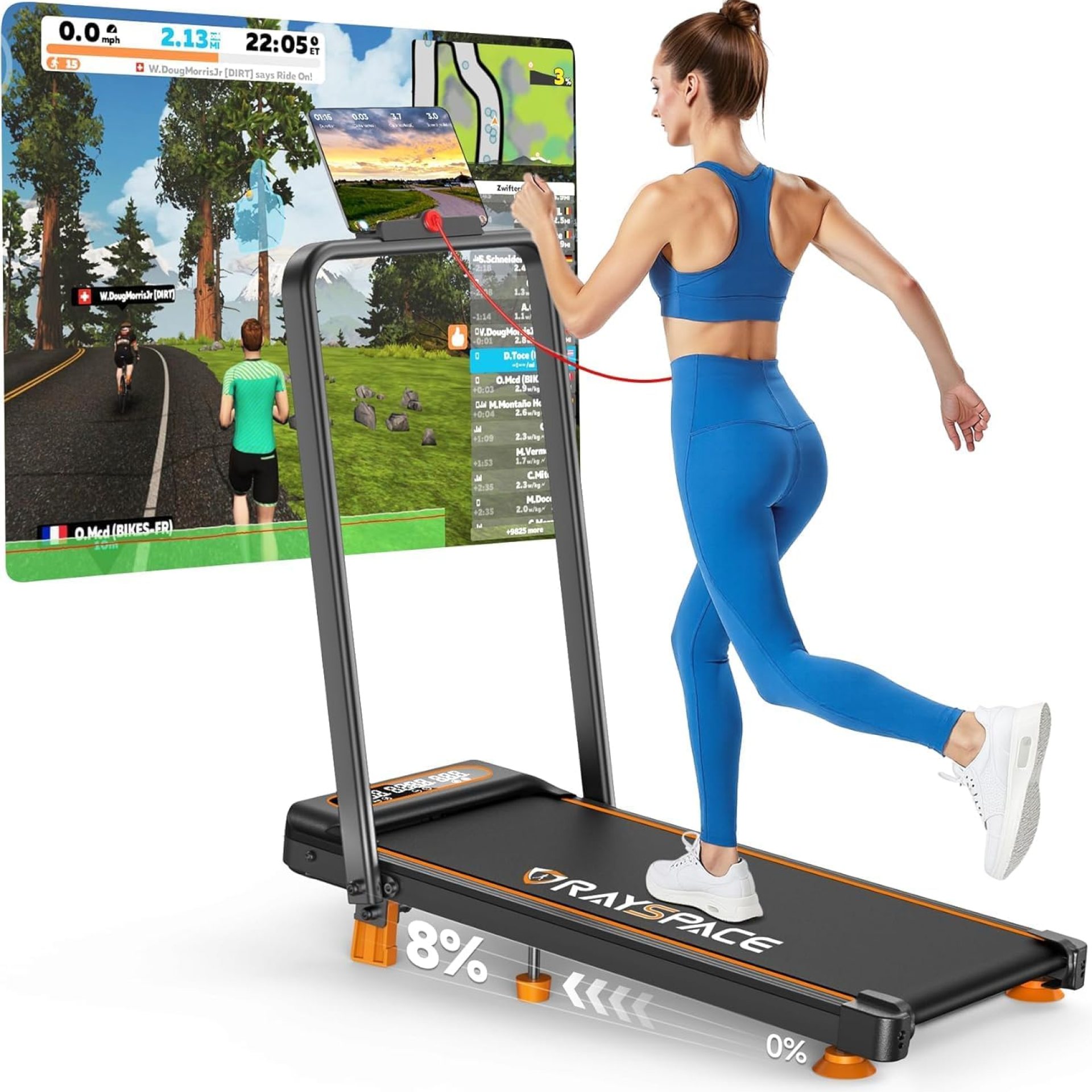 2025 Upgrade Walking Pad Treadmill with 8% Incline & Handle Bar, 3.5HP Portable Treadmill for Home Small, Under Desk Compact Walking Pad 300+lb Capacity, Shock Absorption, 0.6-6mph, Remote, Smart App 2025 Upgrade Walking Pad Treadmill with 8% Incline & Handle Bar, 3.5HP Portable Treadmill for Home Small, Under Desk Compact Walking Pad 300+lb Capacity, Shock Absorption, 0.6-6mph, Remote, Smart App
