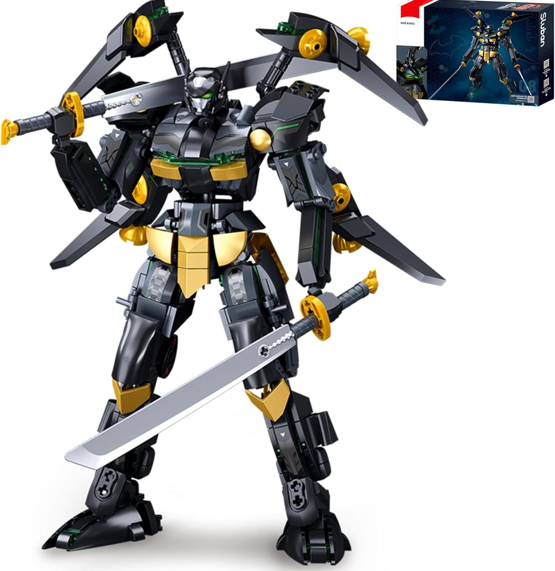 Mech Robot Building Blocks Set for Adults, Robot Model Building Kit with Two Knife 534 Pieces Creative Collectible Gift for Boys Kids Mech Robot Building Blocks Set for Adults, Robot Model Building Kit with Two Knife 534 Pieces Creative Collectible Gift for Boys Kids