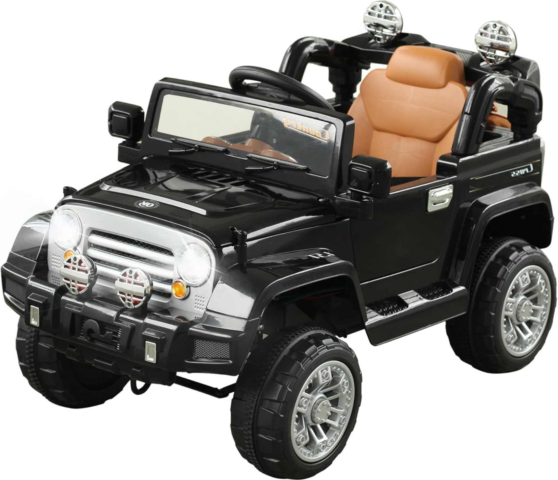Aosom 12V Kids Ride on Truck, Off-Road Electric Car with MP3 Connection, Working Horn, Steering Wheel, and Remote Control, Black Aosom 12V Kids Ride on Truck, Off-Road Electric Car with MP3 Connection, Working Horn, Steering Wheel, and Remote Control, Black