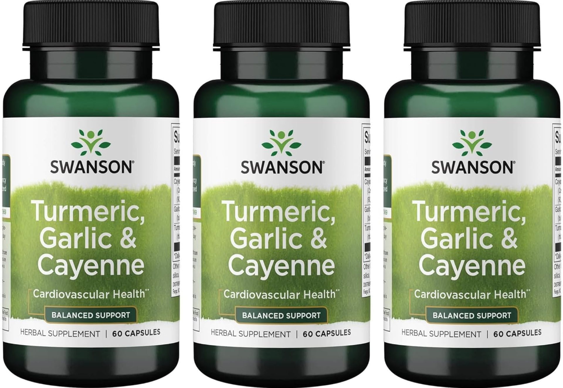 Swanson Full Spectrum Turmeric Garlic & Cayenne 60 Capsules (3 Pack) Swanson Full Spectrum Turmeric Garlic & Cayenne 60 Capsules (3 Pack)