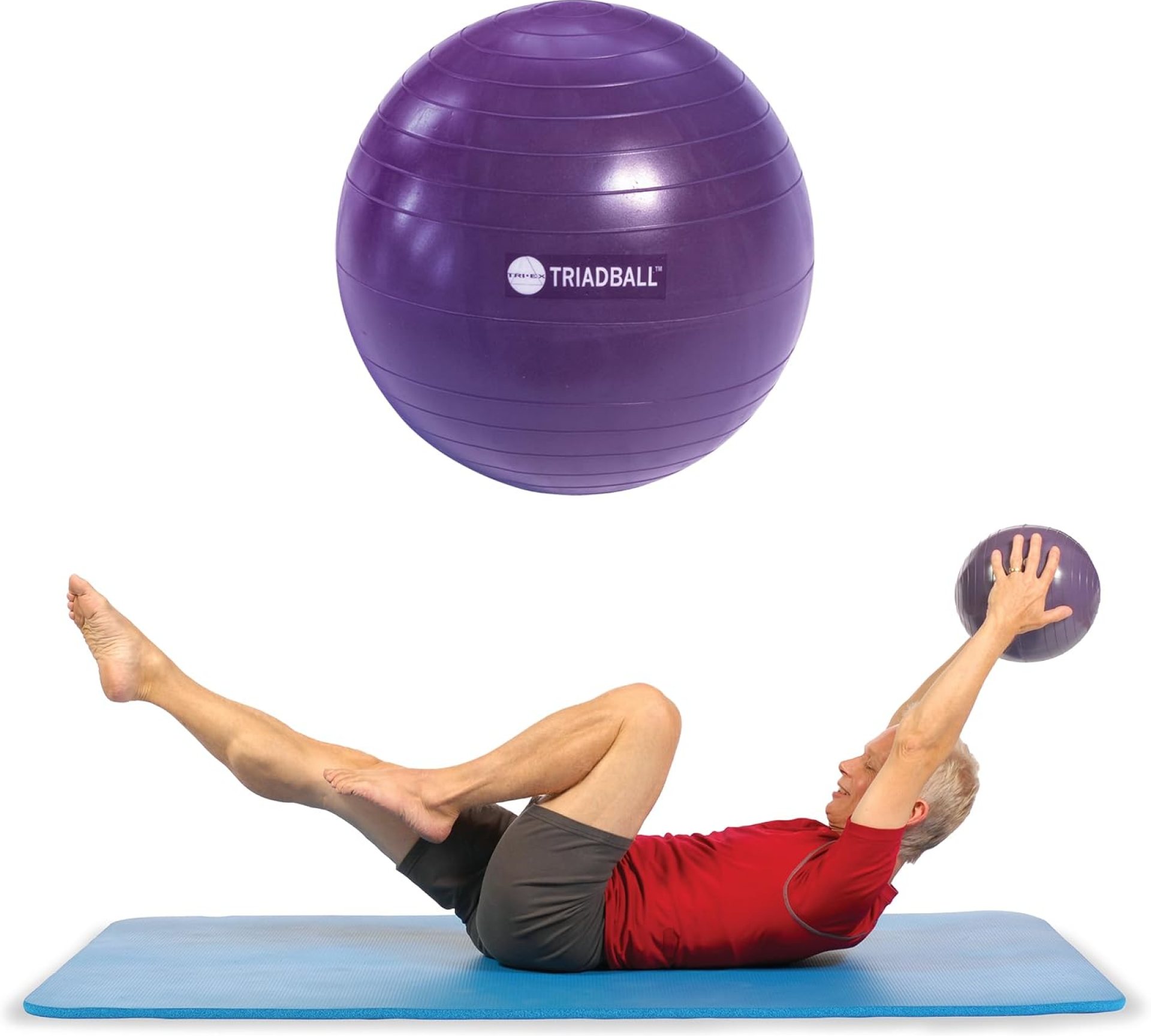 OPTP Triadball – 9½” Diameter Pilates Ball, Adjustable Firmness Workout and Yoga Ball – For Stability and Core Strength Exercise OPTP Triadball – 9½” Diameter Pilates Ball, Adjustable Firmness Workout and Yoga Ball – For Stability and Core Strength Exercise