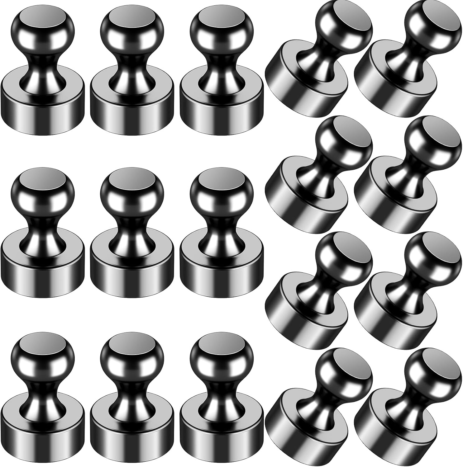 VNDUEEY 16Pcs Black Small Strong Fridge Magnets Refrigerator Magnet, Magnets for Whiteboard, Fridge Magnet Adults for Kitchen, Office, School, Locker, Map Decorative VNDUEEY 16Pcs Black Small Strong Fridge Magnets Refrigerator Magnet, Magnets for Whiteboard, Fridge Magnet Adults for Kitchen, Office, School, Locker, Map Decorative