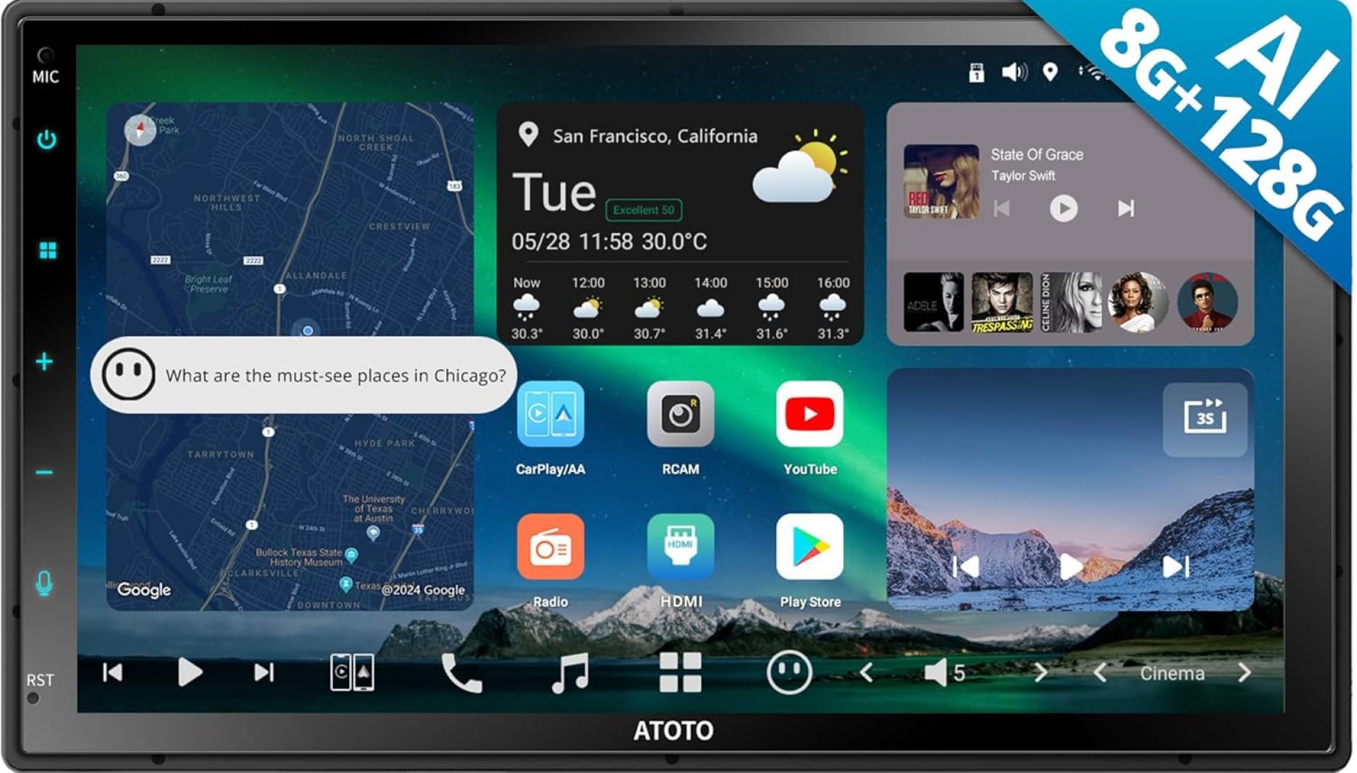 X10G2B7E 7inch Double Din Android Car Stereo, Talk to ChatGPT AI, 4G LTE, Wireless Carplay & Android Auto, Dual Phone Connection & BT, Dual Cam Input w/Recording, GPS Tracker, 8G+128G X10G2B7E 7inch Double Din Android Car Stereo, Talk to ChatGPT AI, 4G LTE, Wireless Carplay & Android Auto, Dual Phone Connection & BT, Dual Cam Input w/Recording, GPS Tracker, 8G+128G
