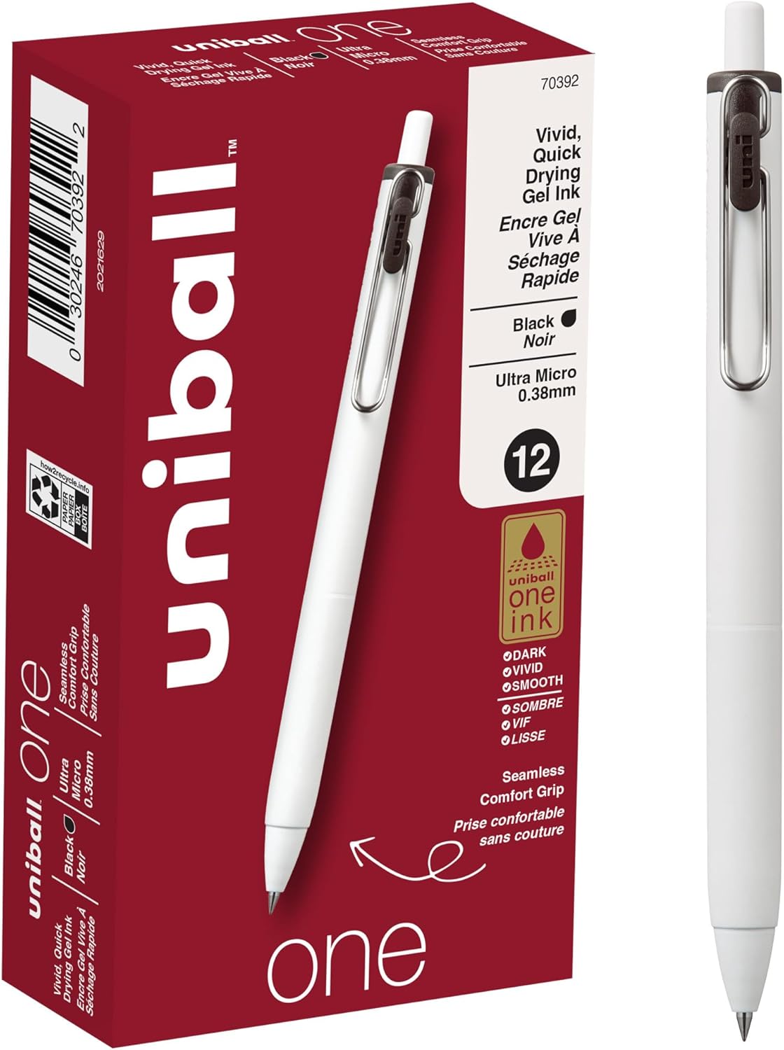 Uniball One Gel Pen 12 Pack; 0.38mm Ultra Micro Black Pens; Gel Ink Pens | Office Supplies Sold by Uniball are Pens; Ballpoint Pen; Colored Pens; Gel Pens; Fine Point; Smooth Writing Pens Uniball One Gel Pen 12 Pack; 0.38mm Ultra Micro Black Pens; Gel Ink Pens | Office Supplies Sold by Uniball are Pens; Ballpoint Pen; Colored Pens; Gel Pens; Fine Point; Smooth Writing Pens